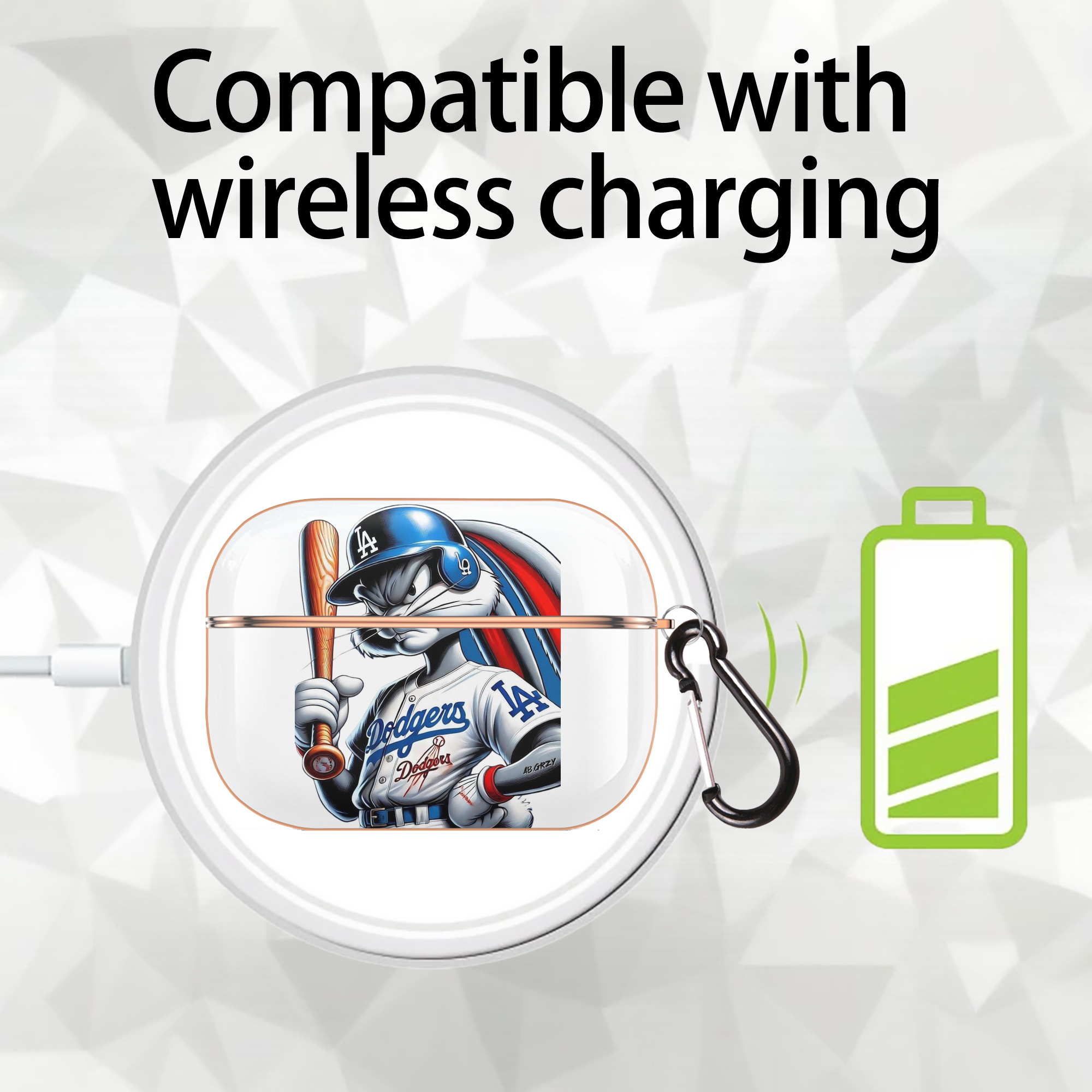  AirPods Pro Protective Case Rose Gold, Flexible PC Material, Precise Fit, Anti-Slip Cover, Full Protection, Fingerprint Resistant, Washable With Keychain