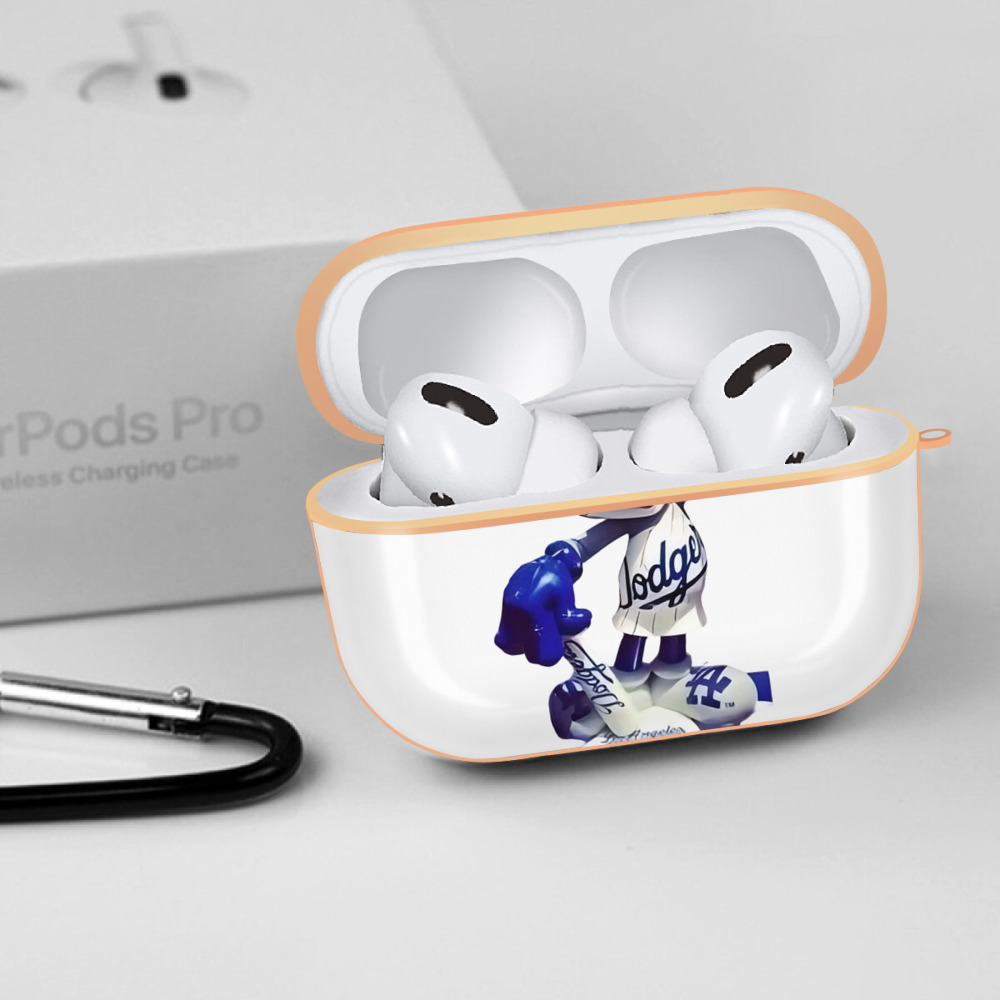  AirPods Pro Protective Case Rose Gold, Flexible PC Material, Precise Fit, Anti-Slip Cover, Full Protection, Fingerprint Resistant, Washable With Keychain