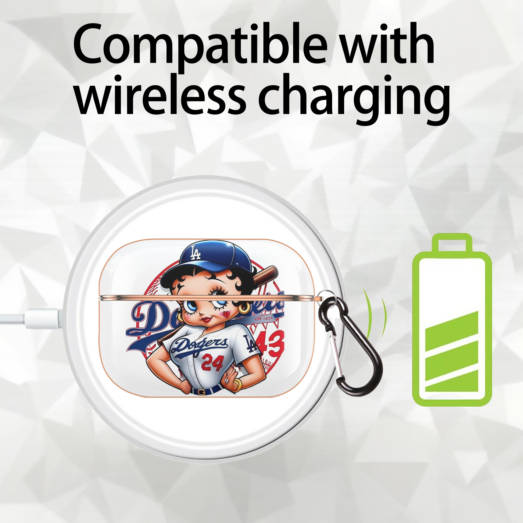  AirPods Pro Protective Case Rose Gold, Flexible PC Material, Precise Fit, Anti-Slip Cover, Full Protection, Fingerprint Resistant, Washable With Keychain