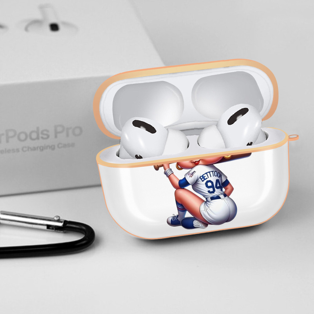  AirPods Pro Protective Case Rose Gold, Flexible PC Material, Precise Fit, Anti-Slip Cover, Full Protection, Fingerprint Resistant, Washable With Keychain