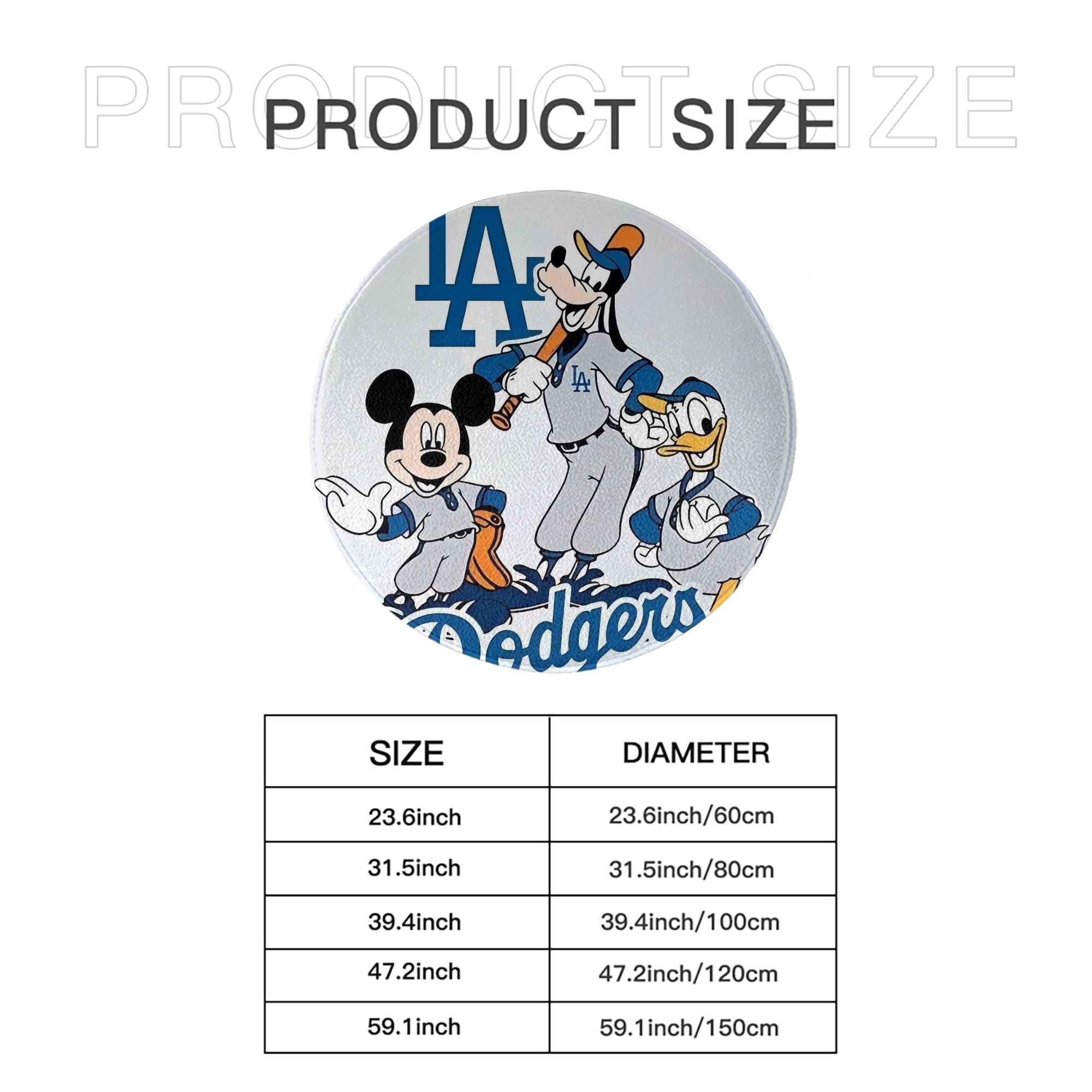  Round Floor Mat – Soft Flannel & High-Density Sponge Core – Non-Slip Dot Backing – Durable Stitched Edges – Quick-Dry & Breathable – Perfect For Home, Bathroom & Living Room