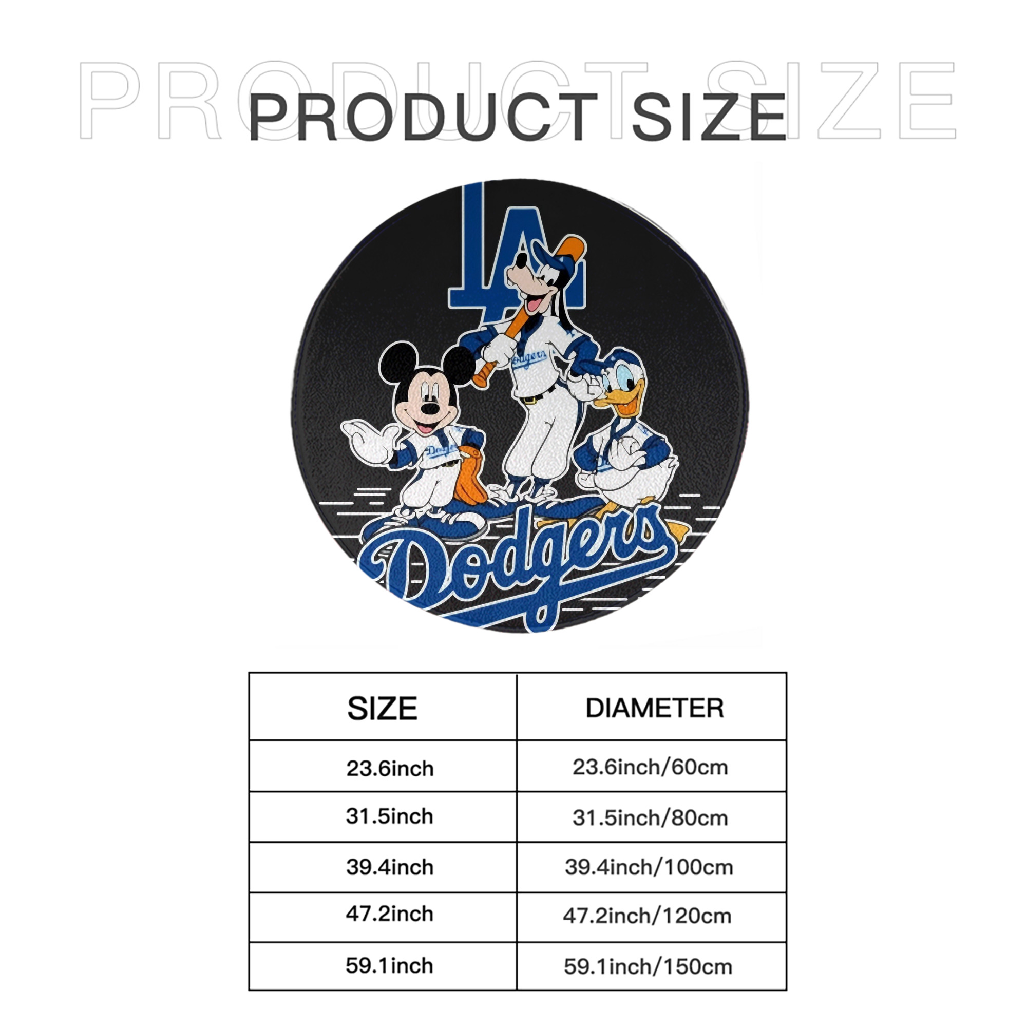  Round Floor Mat – Soft Flannel & High-Density Sponge Core – Non-Slip Dot Backing – Durable Stitched Edges – Quick-Dry & Breathable – Perfect For Home, Bathroom & Living Room