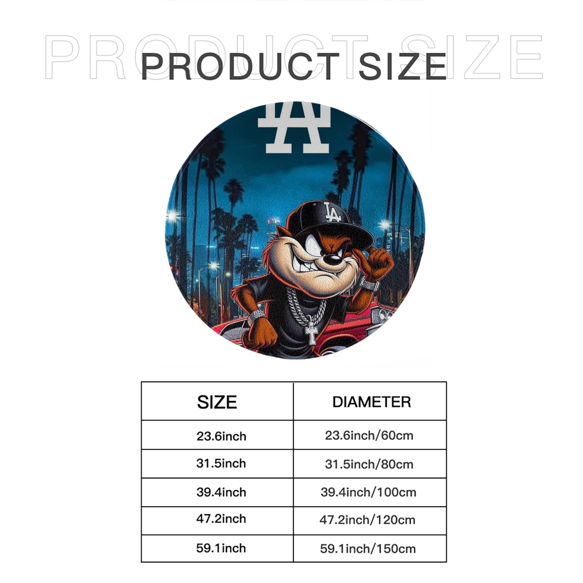  Round Floor Mat – Soft Flannel & High-Density Sponge Core – Non-Slip Dot Backing – Durable Stitched Edges – Quick-Dry & Breathable – Perfect For Home, Bathroom & Living Room