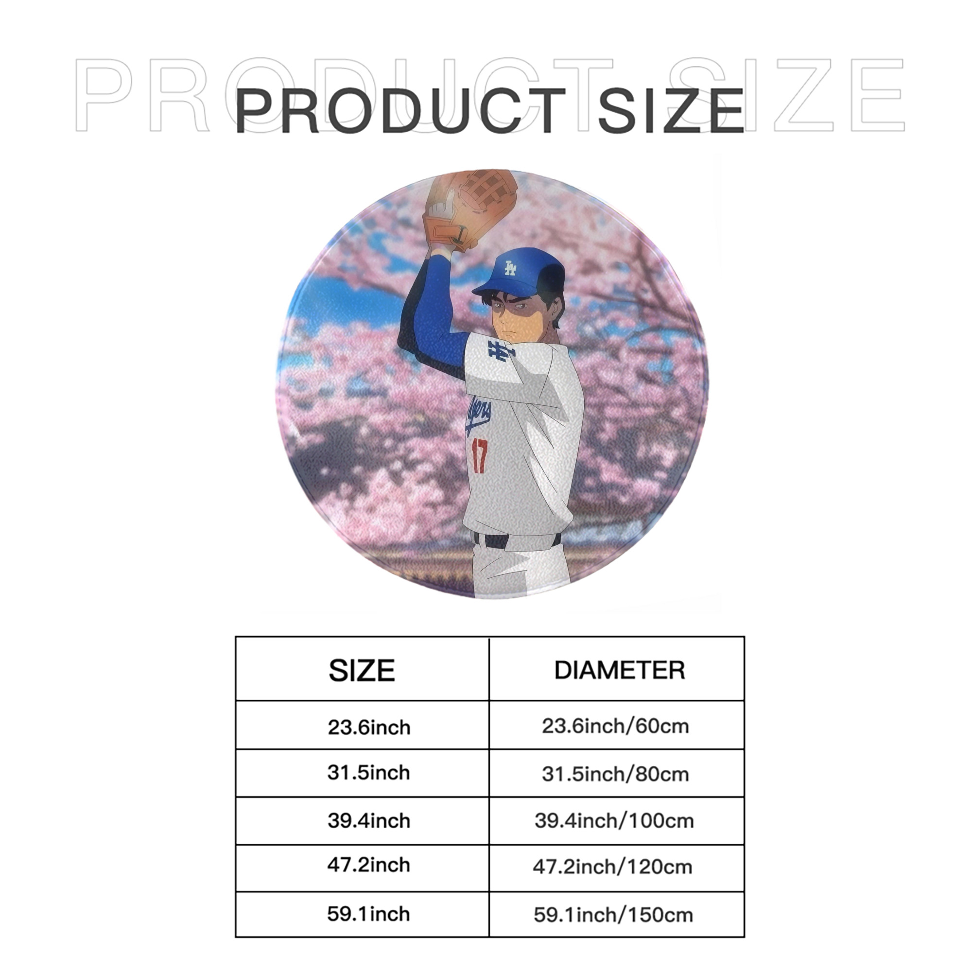  Round Floor Mat – Soft Flannel & High-Density Sponge Core – Non-Slip Dot Backing – Durable Stitched Edges – Quick-Dry & Breathable – Perfect For Home, Bathroom & Living Room