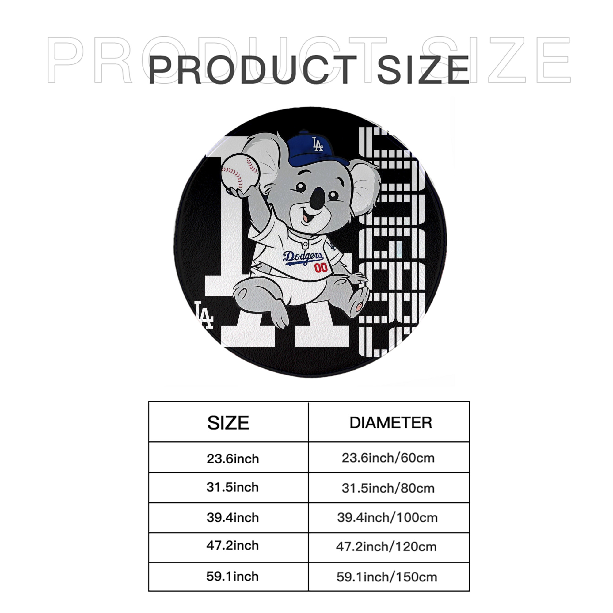  Round Floor Mat – Soft Flannel & High-Density Sponge Core – Non-Slip Dot Backing – Durable Stitched Edges – Quick-Dry & Breathable – Perfect For Home, Bathroom & Living Room