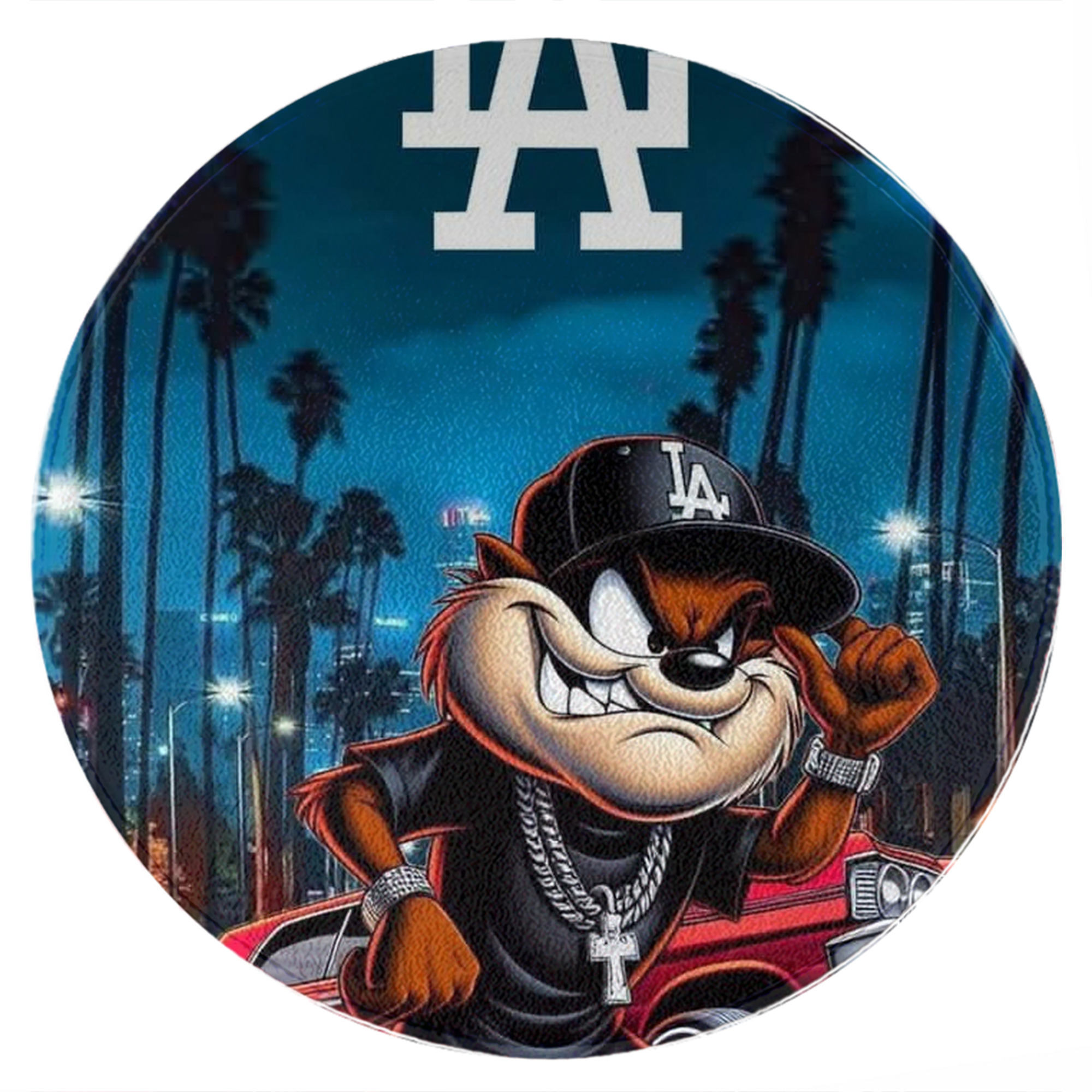  Round Floor Mat – Soft Flannel & High-Density Sponge Core – Non-Slip Dot Backing – Durable Stitched Edges – Quick-Dry & Breathable – Perfect For Home, Bathroom & Living Room