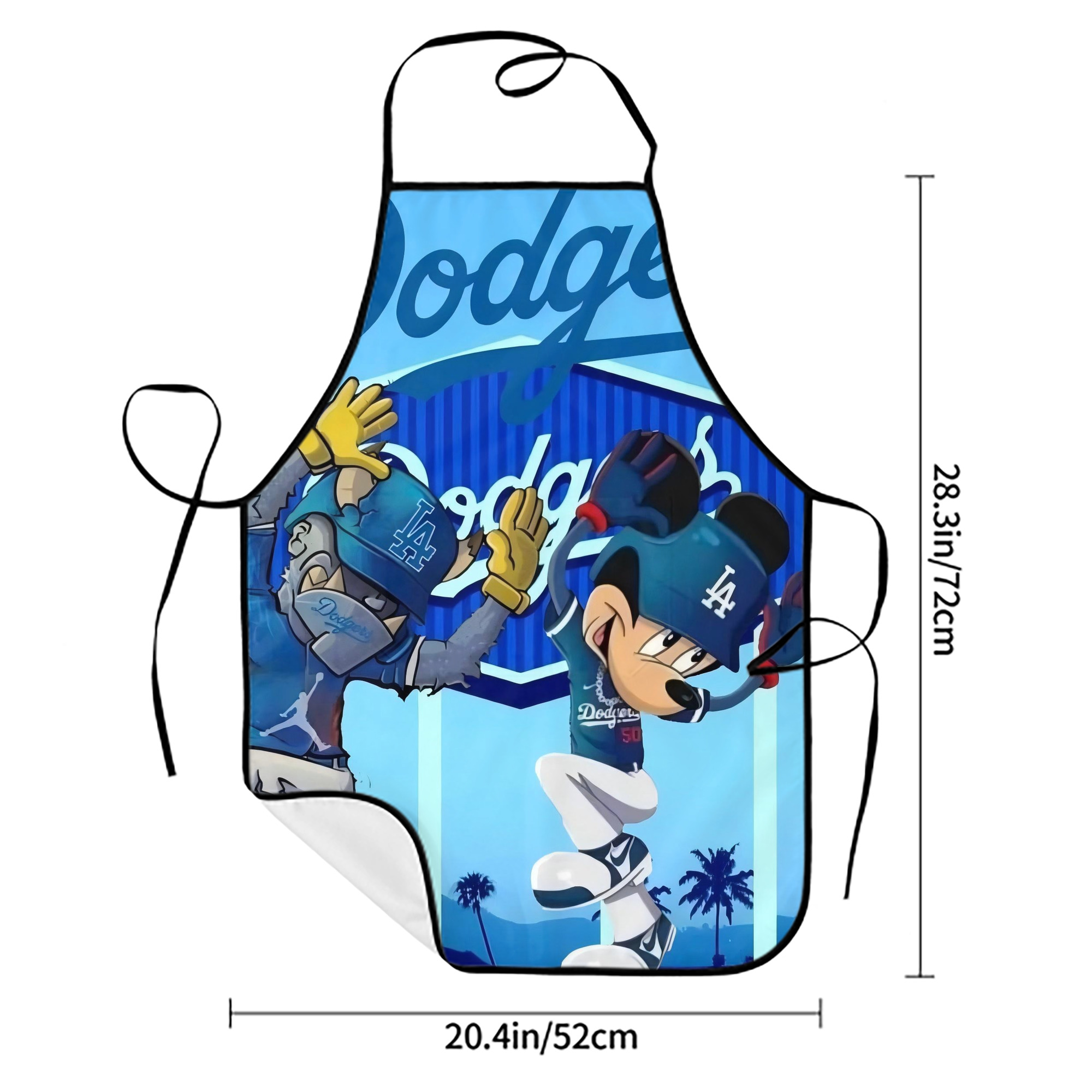  Stain-Resistant Polyester Apron With Pocket – Full Print, Waterproof, Anti-Wrinkle, Anti-Pilling – Ideal For Kitchen, BBQ, Restaurant, Salon & More