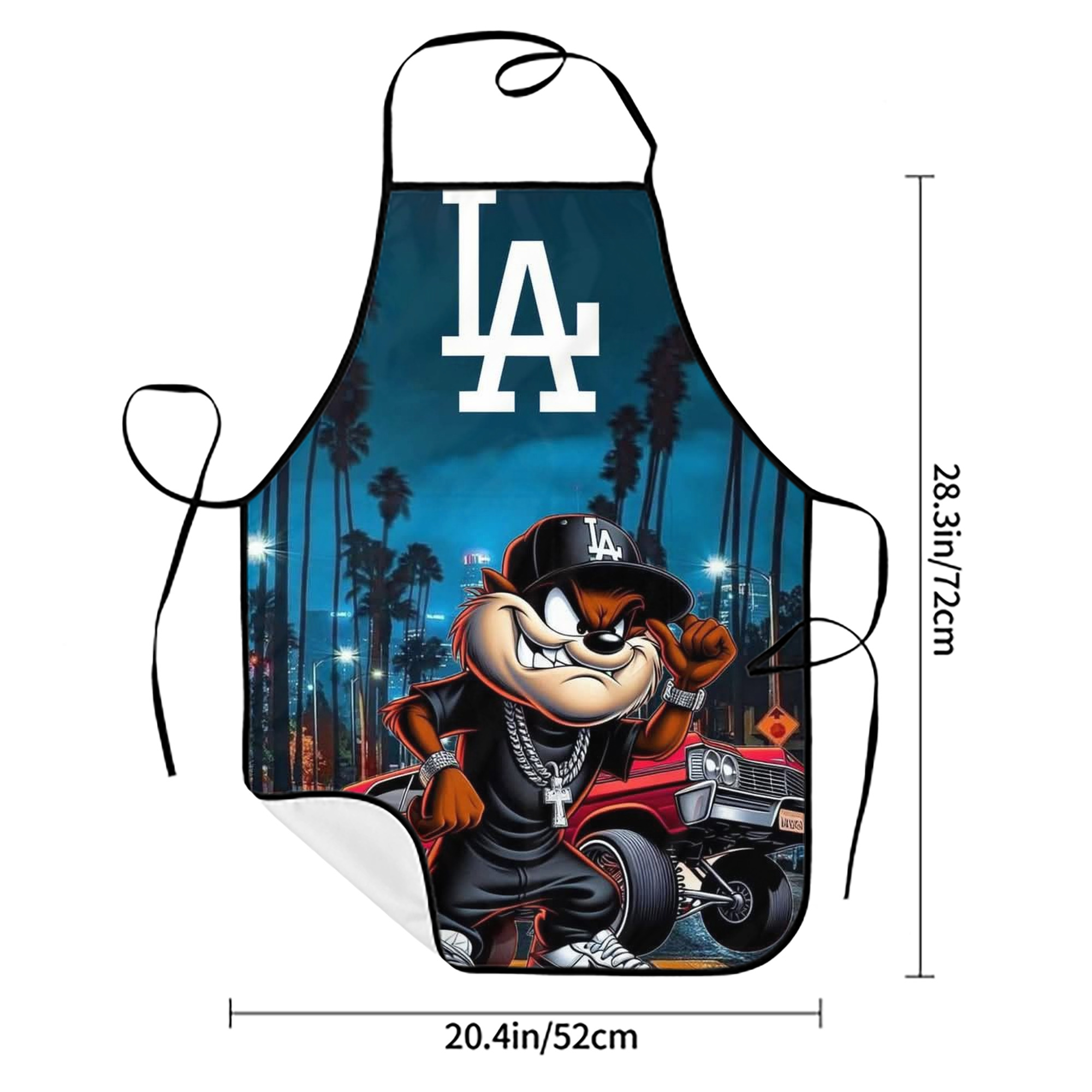  Stain-Resistant Polyester Apron With Pocket – Full Print, Waterproof, Anti-Wrinkle, Anti-Pilling – Ideal For Kitchen, BBQ, Restaurant, Salon & More