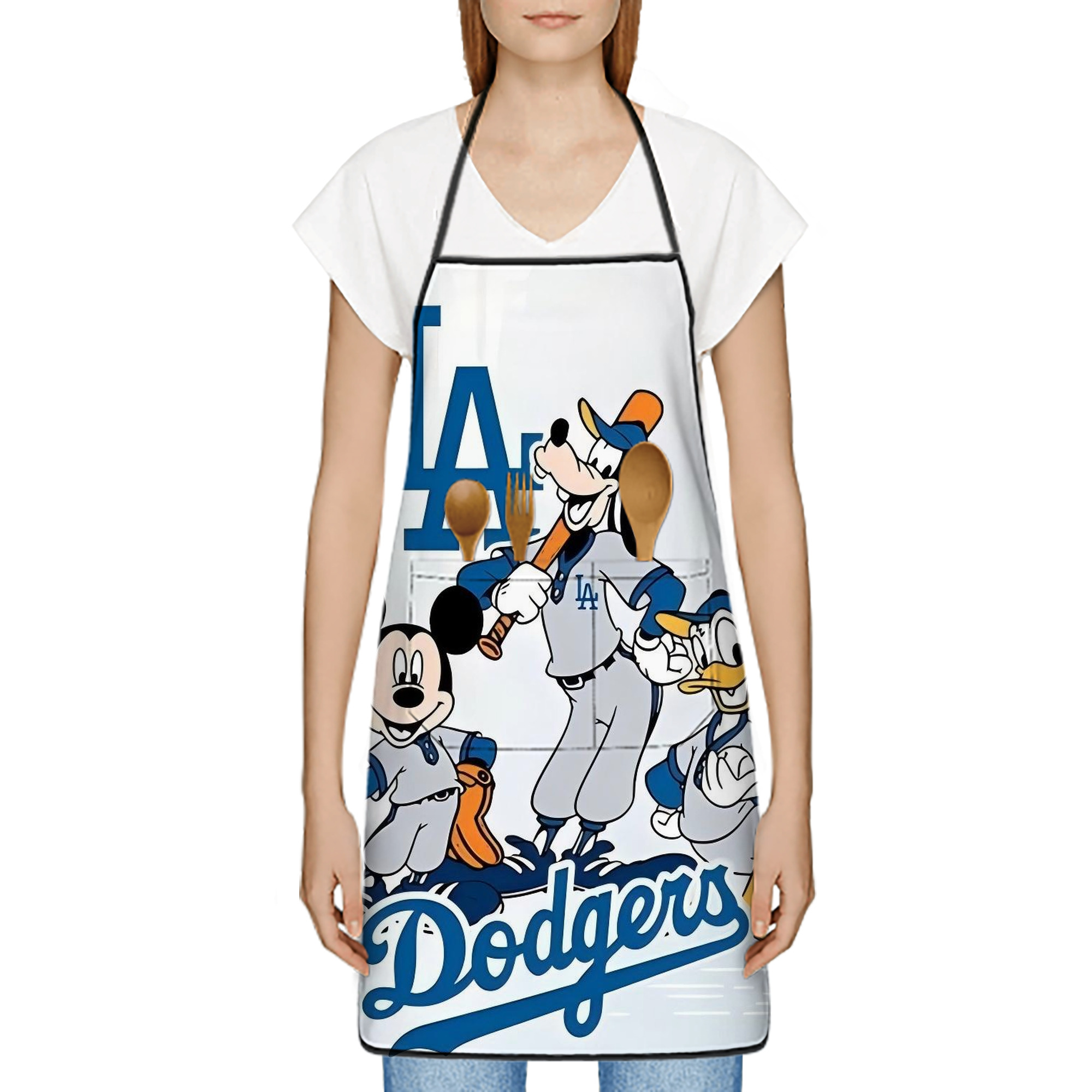  Stain-Resistant Polyester Apron With Pocket – Full Print, Waterproof, Anti-Wrinkle, Anti-Pilling – Ideal For Kitchen, BBQ, Restaurant, Salon & More