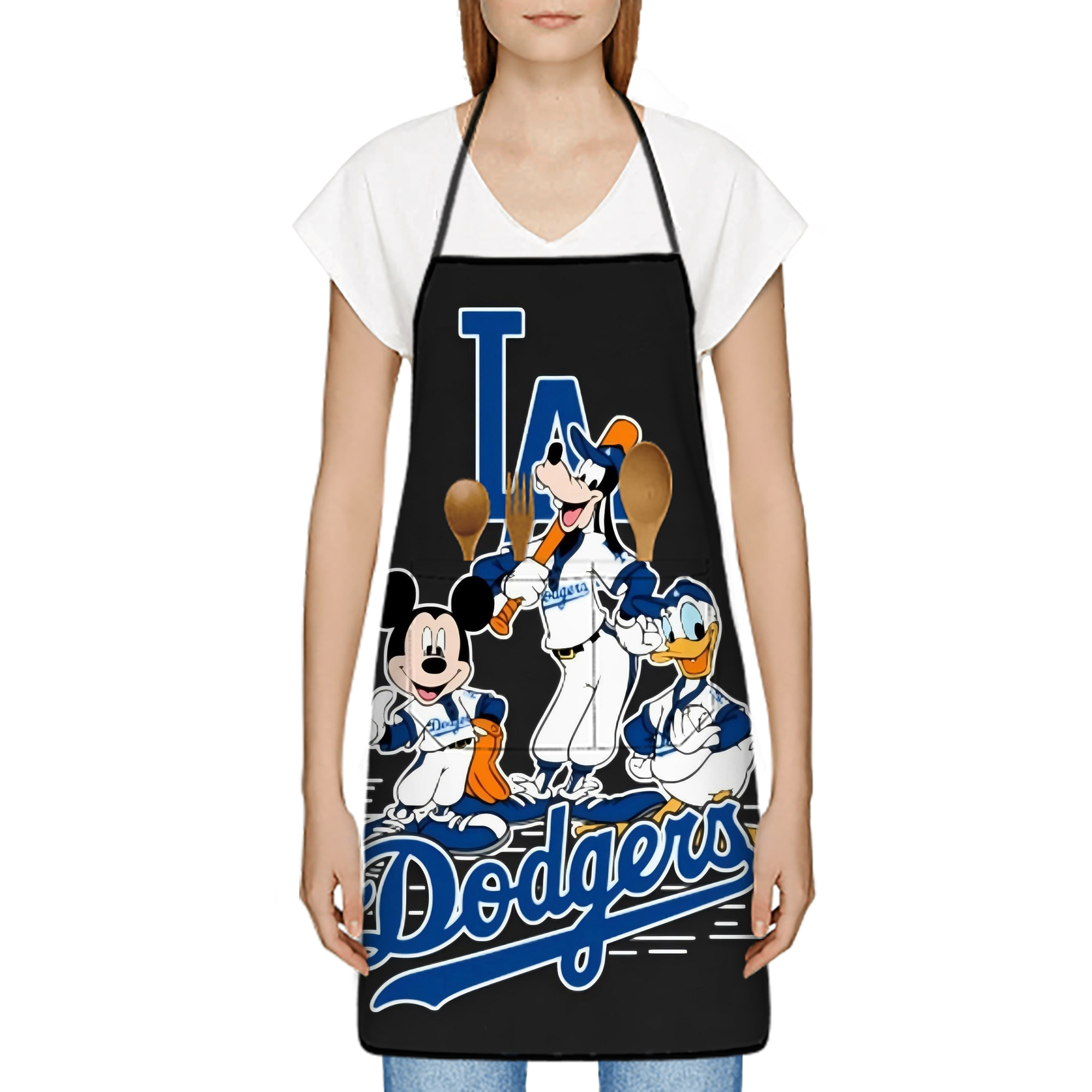  Stain-Resistant Polyester Apron With Pocket – Full Print, Waterproof, Anti-Wrinkle, Anti-Pilling – Ideal For Kitchen, BBQ, Restaurant, Salon & More