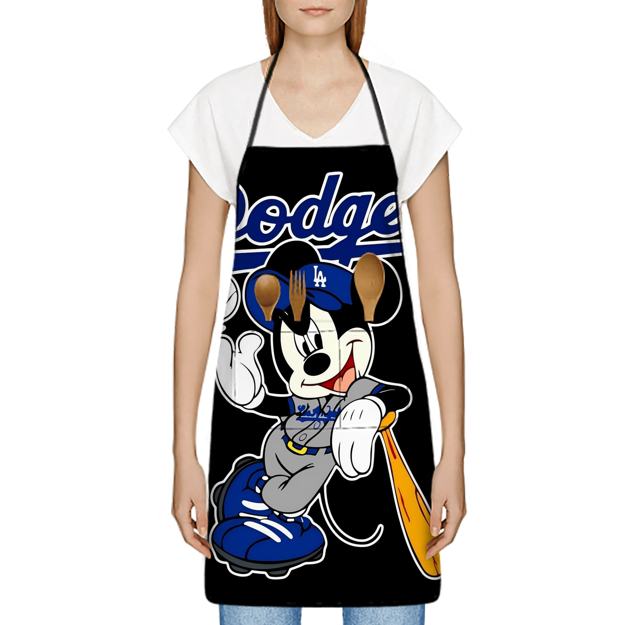  Stain-Resistant Polyester Apron With Pocket – Full Print, Waterproof, Anti-Wrinkle, Anti-Pilling – Ideal For Kitchen, BBQ, Restaurant, Salon & More