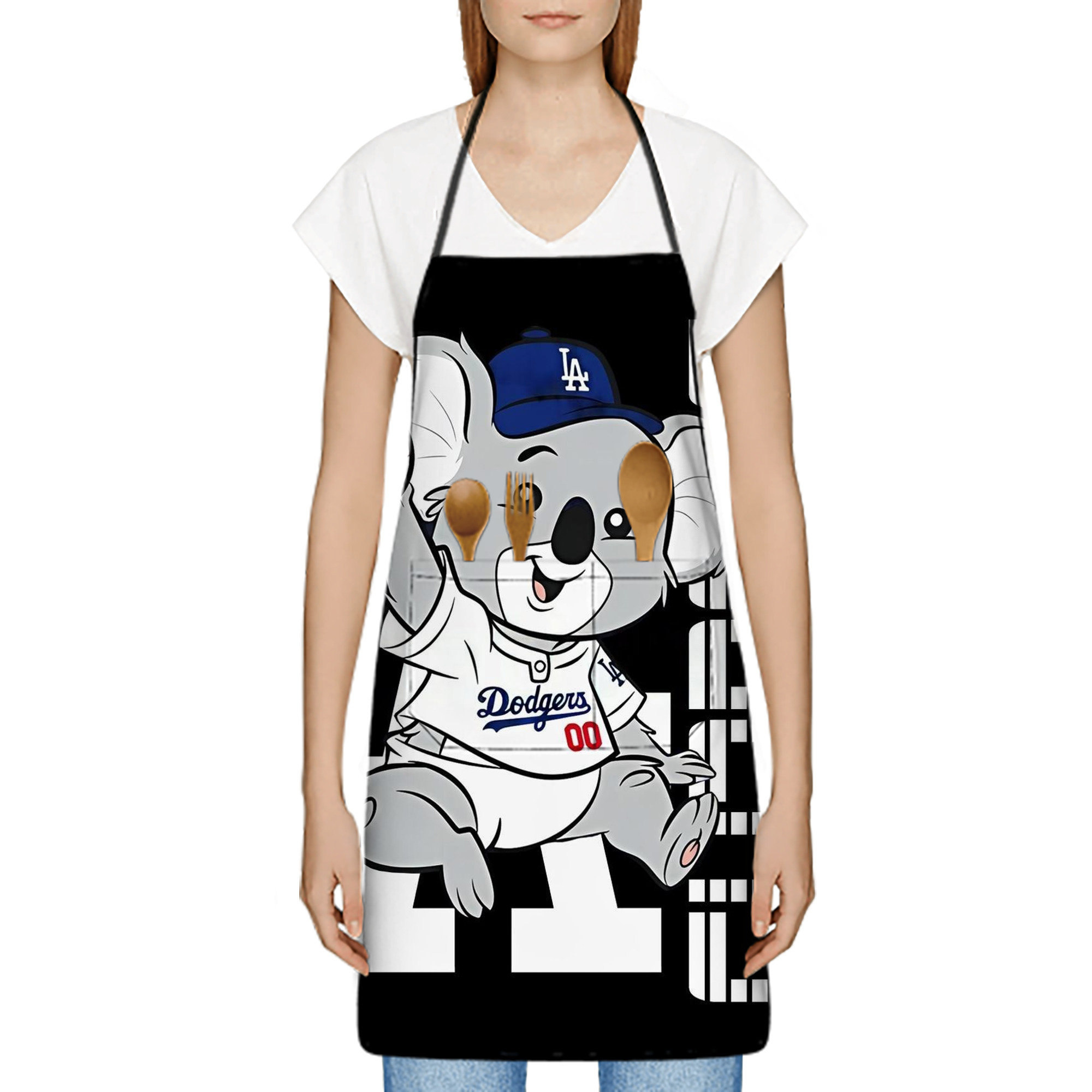  Stain-Resistant Polyester Apron With Pocket – Full Print, Waterproof, Anti-Wrinkle, Anti-Pilling – Ideal For Kitchen, BBQ, Restaurant, Salon & More