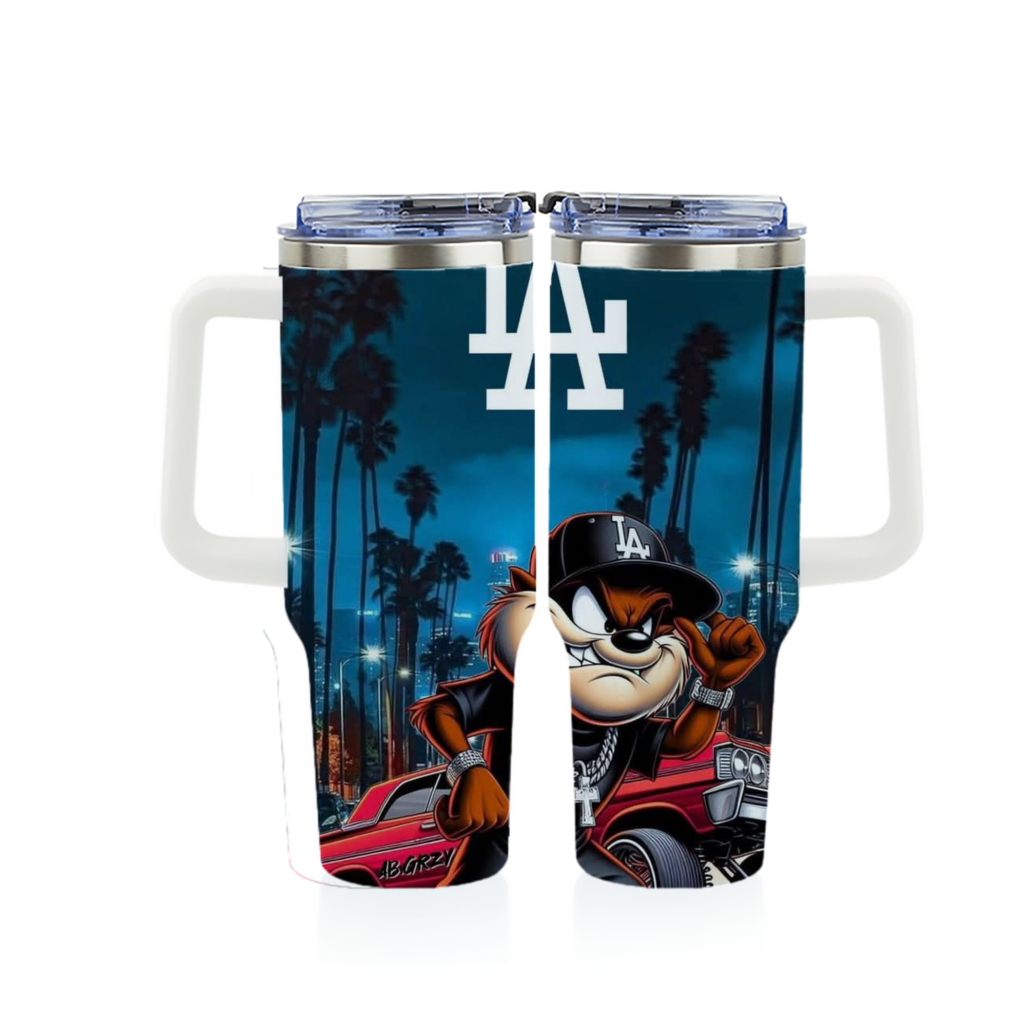  40oz Full Wrap Car Tumbler – Durable Stainless Steel Travel Mug With Vibrant UV Print – Double Wall Insulated, Fits Most Car Cup Holders