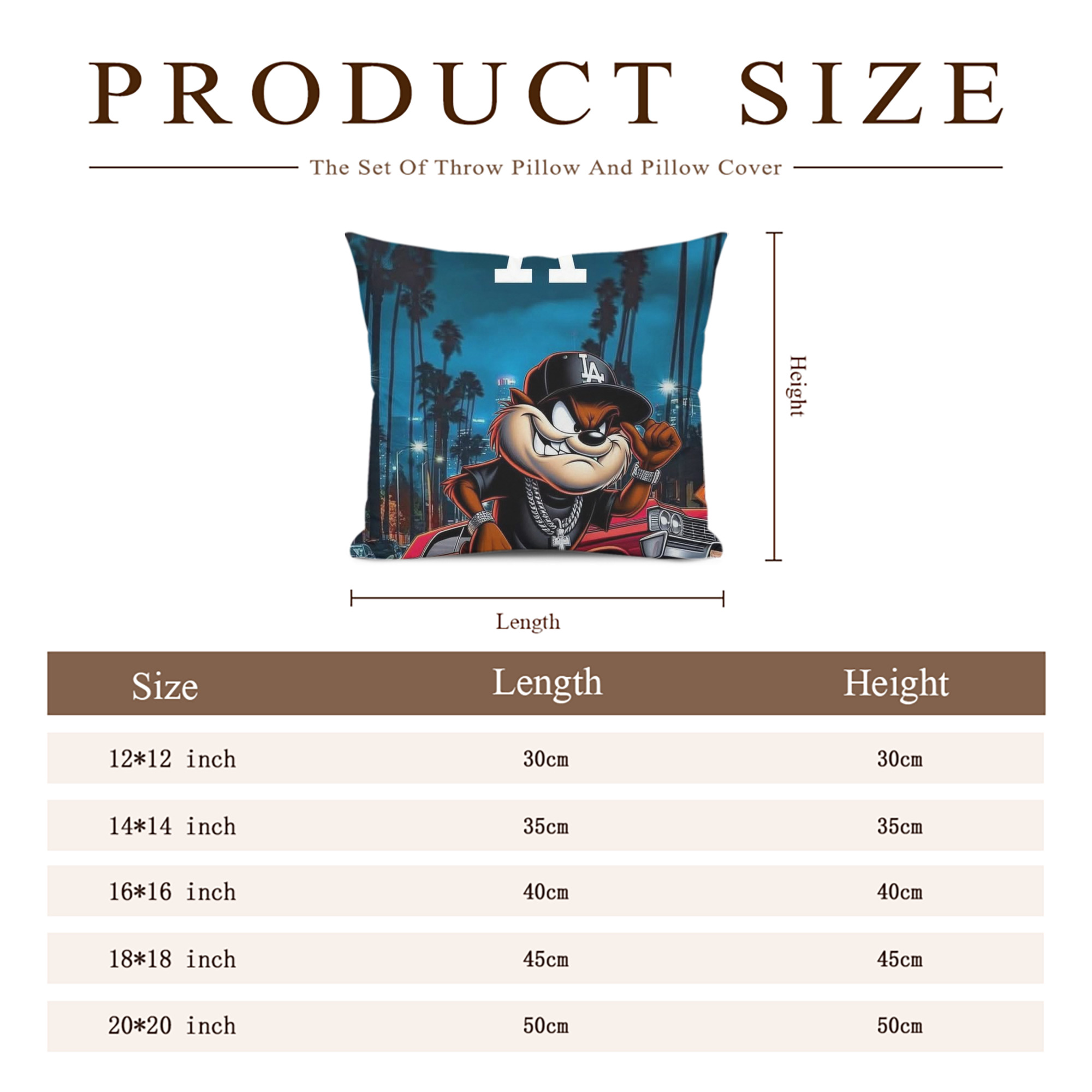  Soft Polyester Pillow Cover With Insert – Double-Sided Design, Invisible Zipper, Durable & Breathable – Easy Care Cushion Set