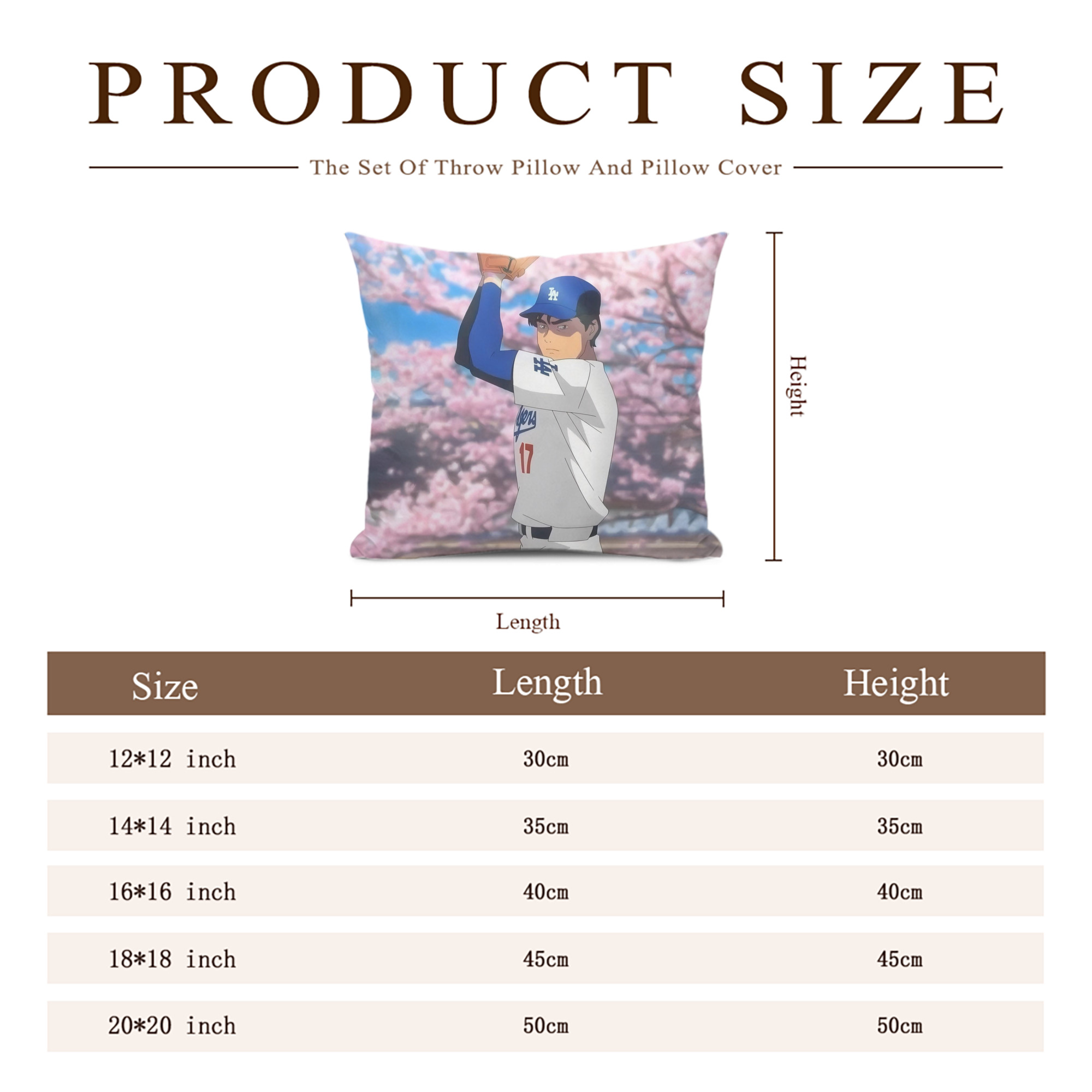 Soft Polyester Pillow Cover With Insert – Double-Sided Design, Invisible Zipper, Durable & Breathable – Easy Care Cushion Set