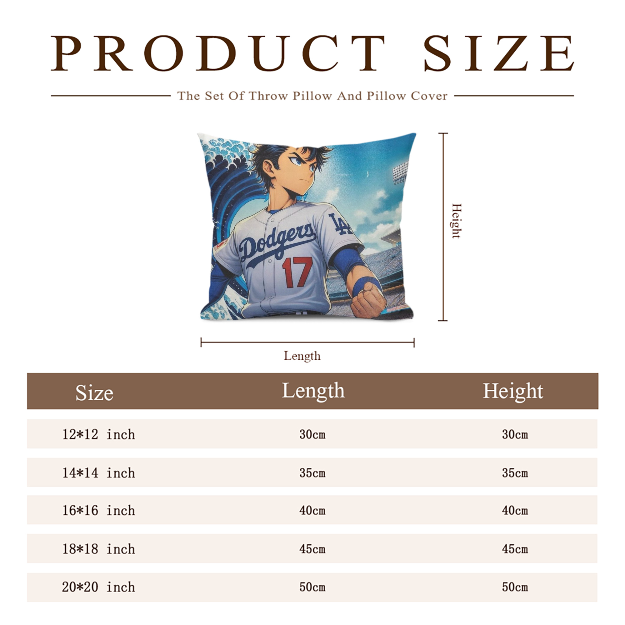  Soft Polyester Pillow Cover With Insert – Double-Sided Design, Invisible Zipper, Durable & Breathable – Easy Care Cushion Set