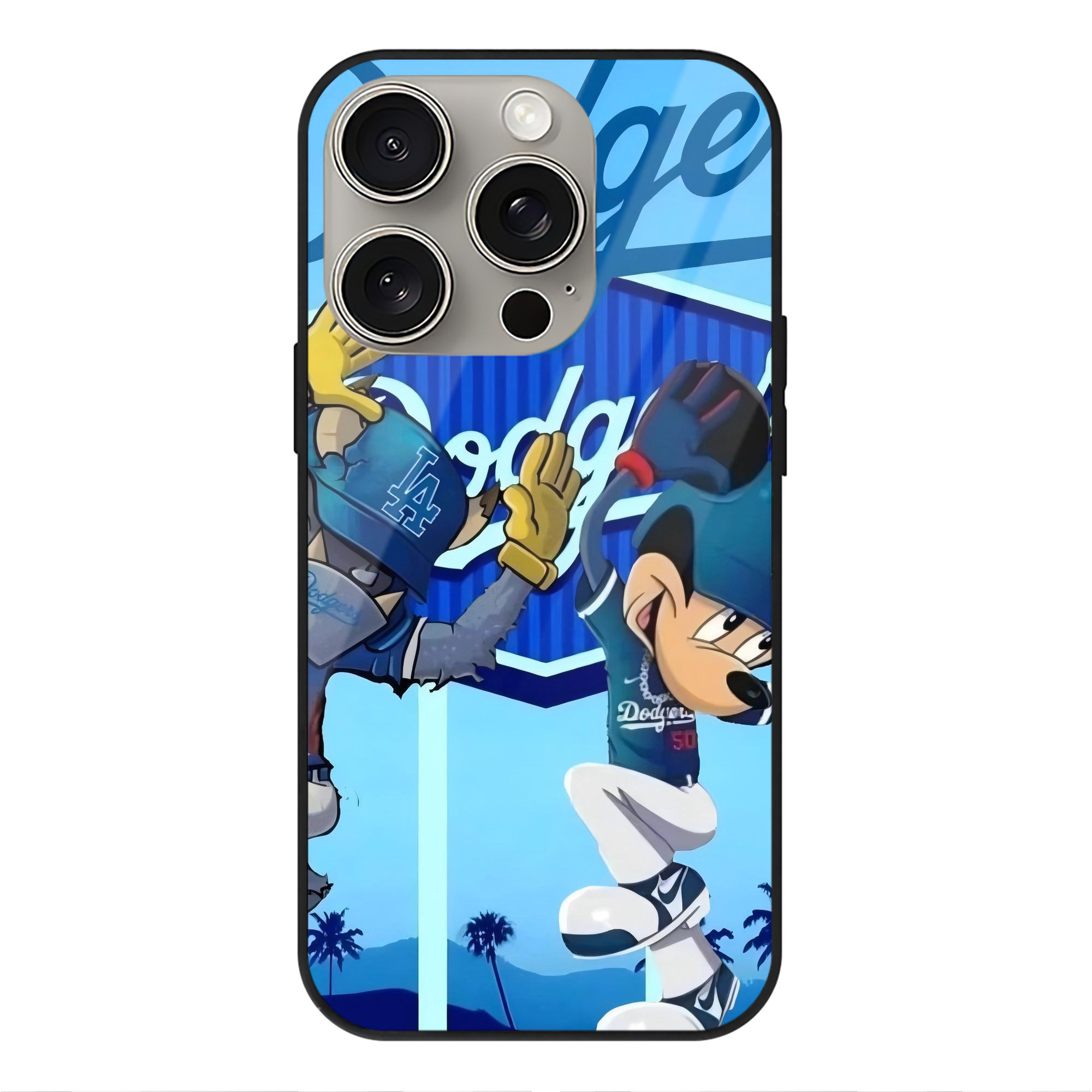  IPhone 15 Pro Mirror Phone Case – UV Printed Glass + TPU – Scratch-Resistant, Wireless Charging Compatible, Precise Fit & Stylish Design