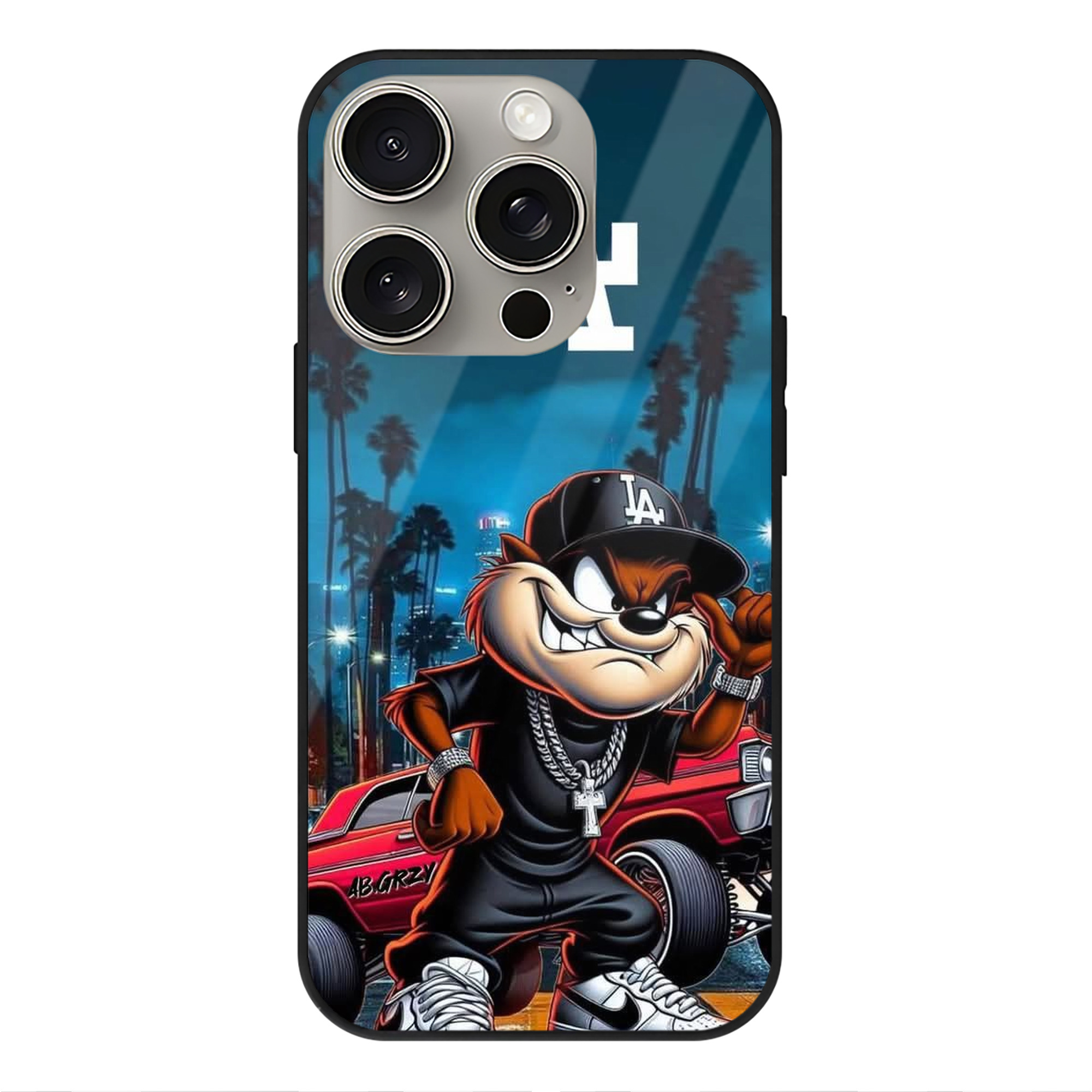  IPhone 15 Pro Mirror Phone Case – UV Printed Glass + TPU – Scratch-Resistant, Wireless Charging Compatible, Precise Fit & Stylish Design