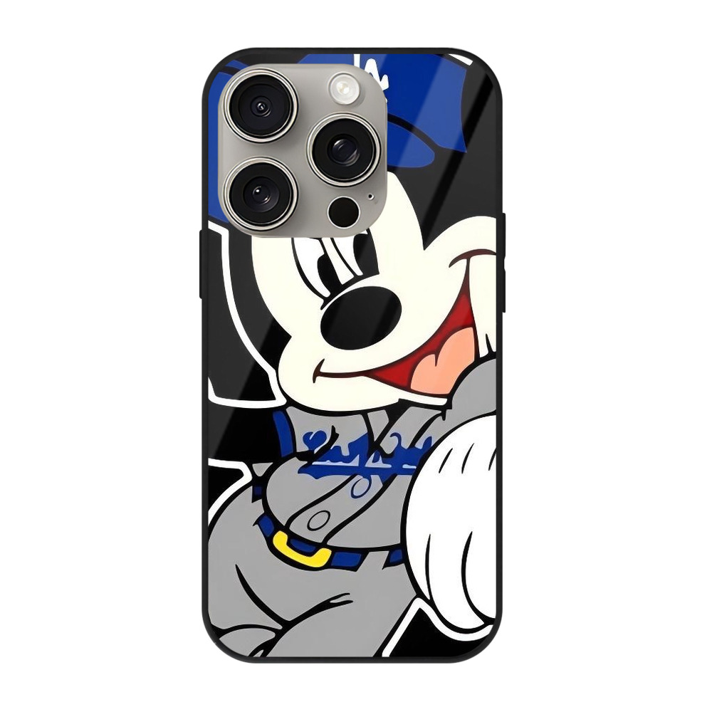  IPhone 15 Pro Mirror Phone Case – UV Printed Glass + TPU – Scratch-Resistant, Wireless Charging Compatible, Precise Fit & Stylish Design