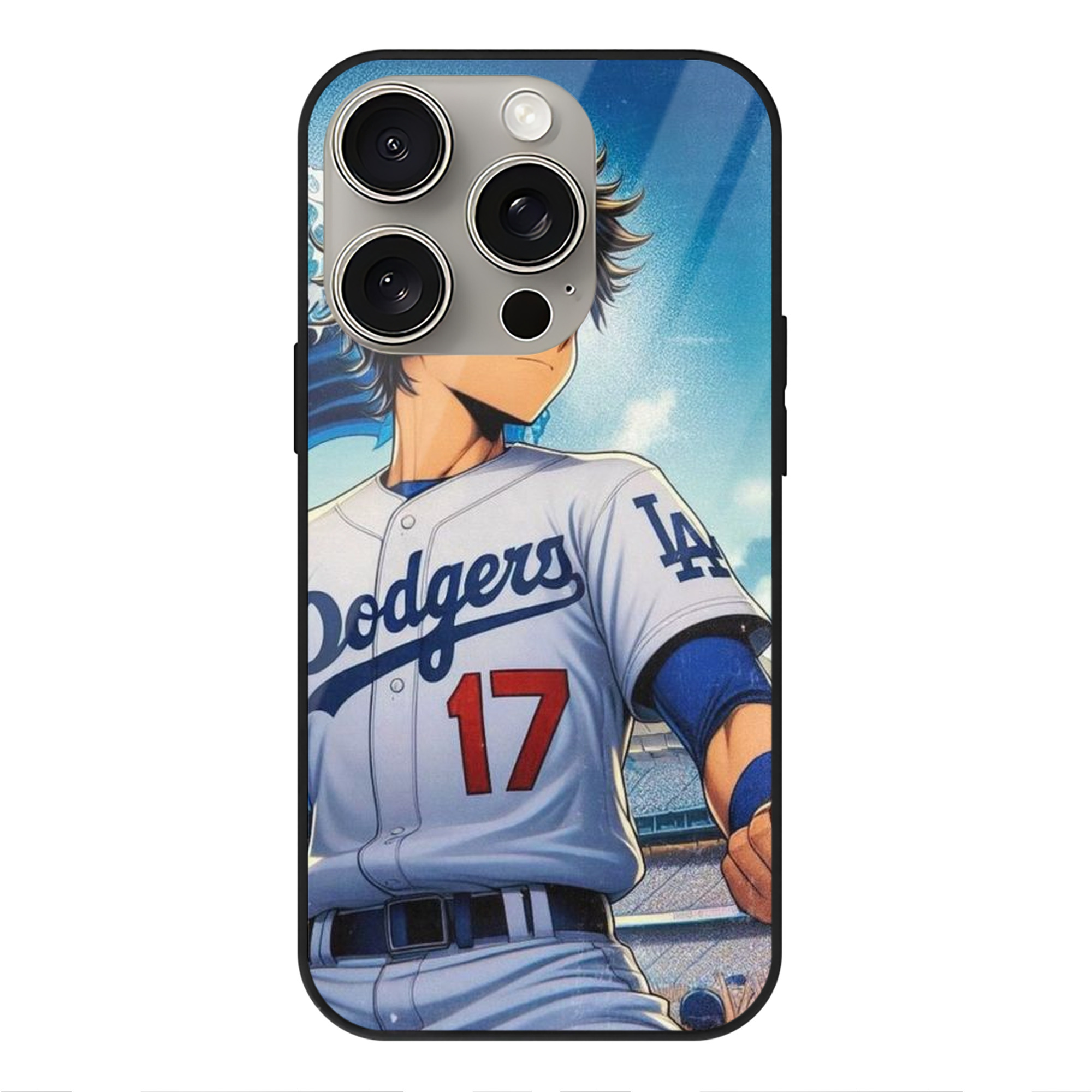  IPhone 15 Pro Mirror Phone Case – UV Printed Glass + TPU – Scratch-Resistant, Wireless Charging Compatible, Precise Fit & Stylish Design