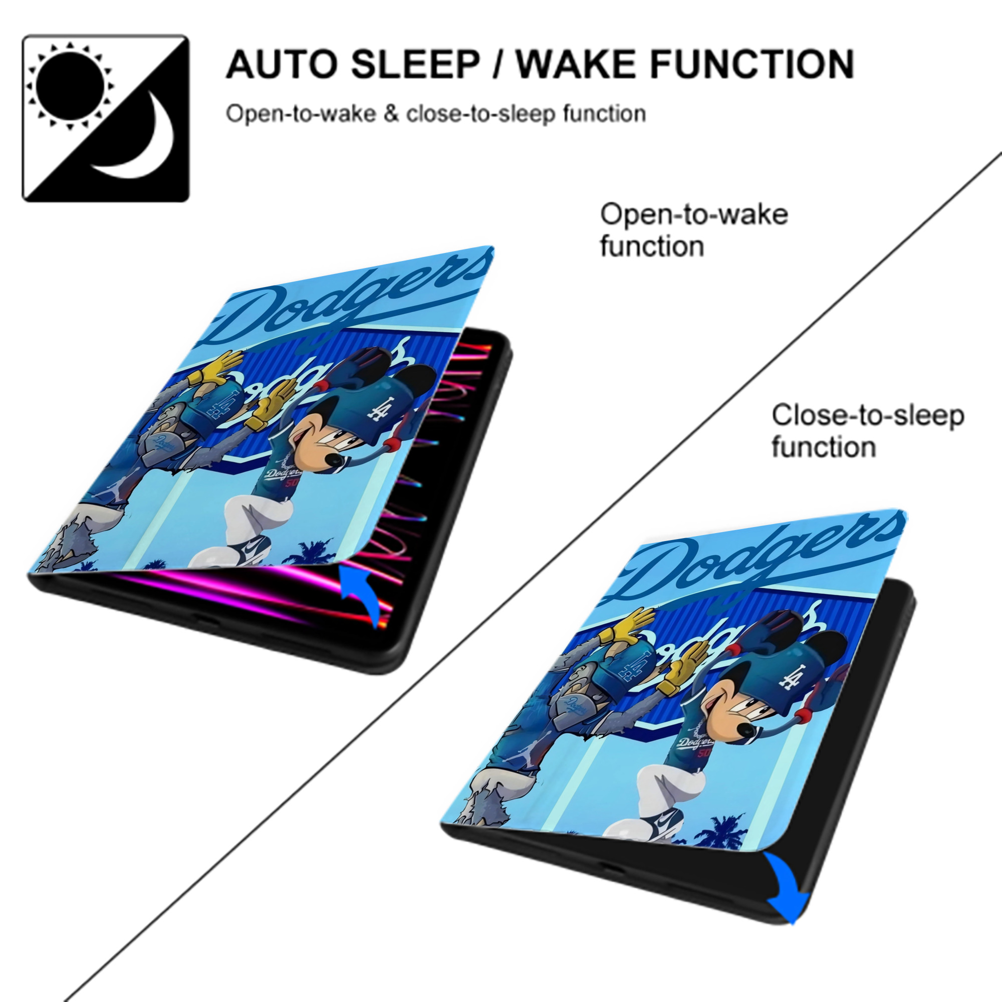  Premium Tri-Fold PU Leather & Silicone IPad Case With Pencil Slot – Fits 9.5,10.5,10.9 – Adjustable Stand, Slim, Protective