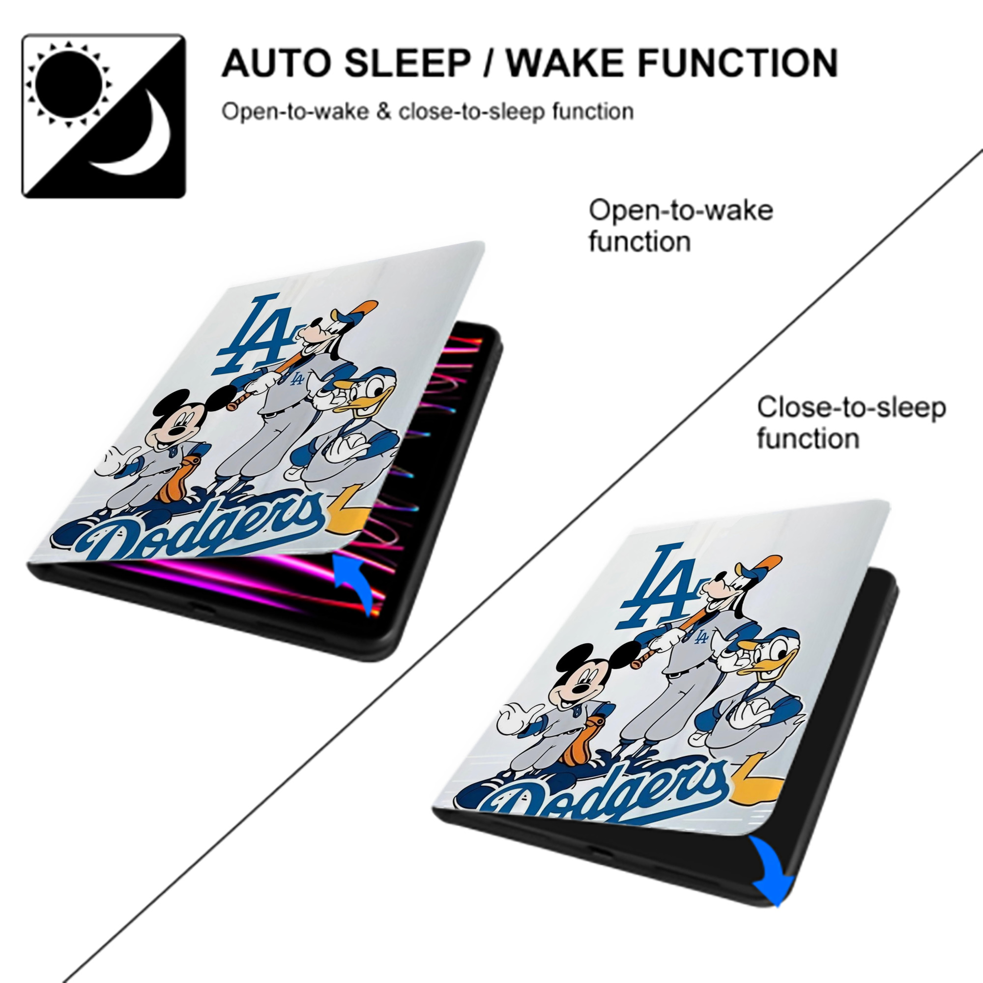  Premium Tri-Fold PU Leather & Silicone IPad Case With Pencil Slot – Fits 9.5,10.5,10.9 – Adjustable Stand, Slim, Protective