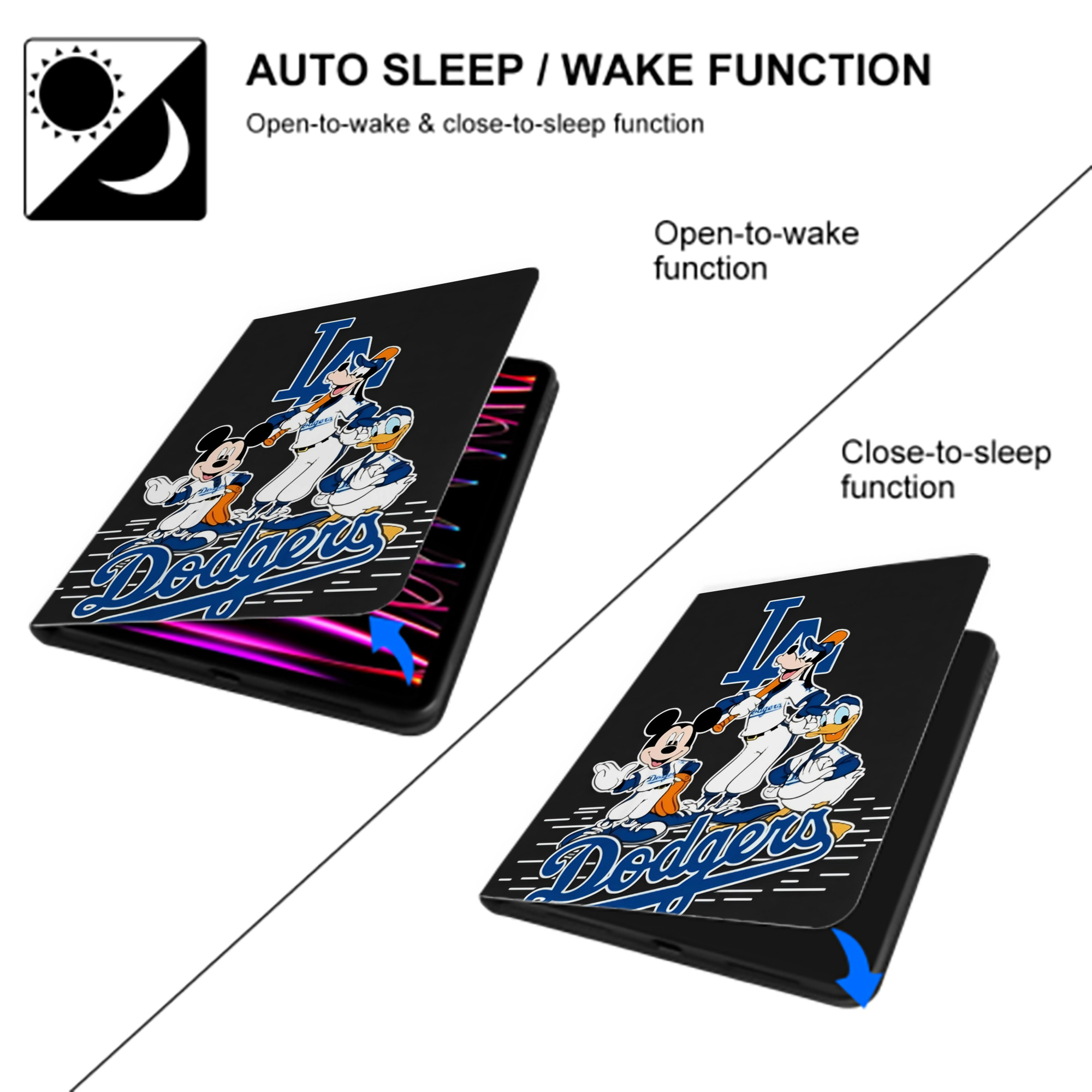  Premium Tri-Fold PU Leather & Silicone IPad Case With Pencil Slot – Fits 9.5,10.5,10.9 – Adjustable Stand, Slim, Protective