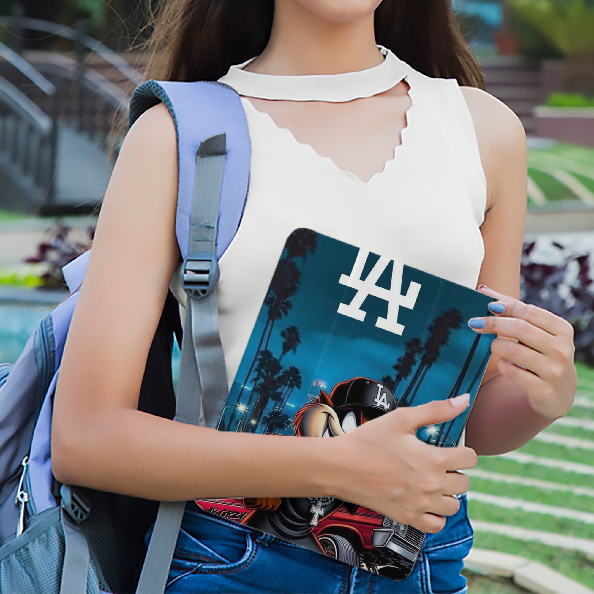  Premium Tri-Fold PU Leather & Silicone IPad Case With Pencil Slot – Fits 9.5,10.5,10.9 – Adjustable Stand, Slim, Protective