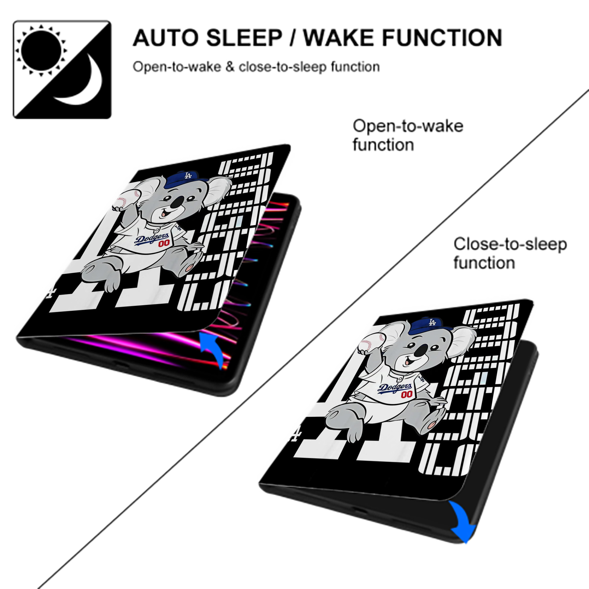  Premium Tri-Fold PU Leather & Silicone IPad Case With Pencil Slot – Fits 9.5,10.5,10.9 – Adjustable Stand, Slim, Protective