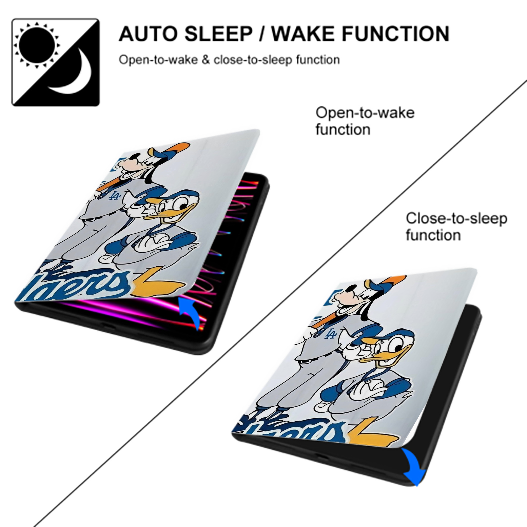  IPad Case Without Pencil Slot – Book-Style Cover With PU Leather & TPU – Slim, Durable, Scratch-Resistant, Full Protection & Easy Access