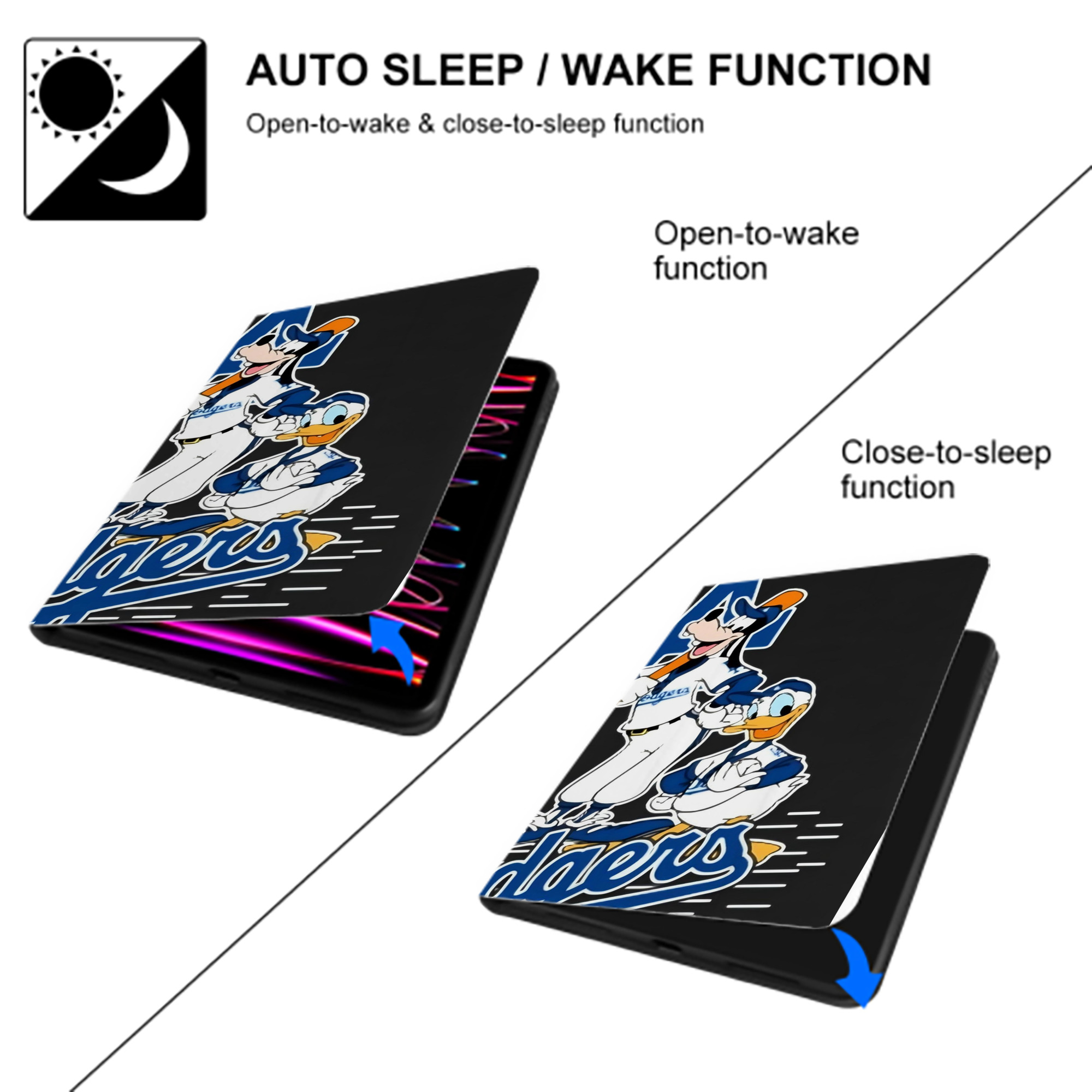  IPad Case Without Pencil Slot – Book-Style Cover With PU Leather & TPU – Slim, Durable, Scratch-Resistant, Full Protection & Easy Access