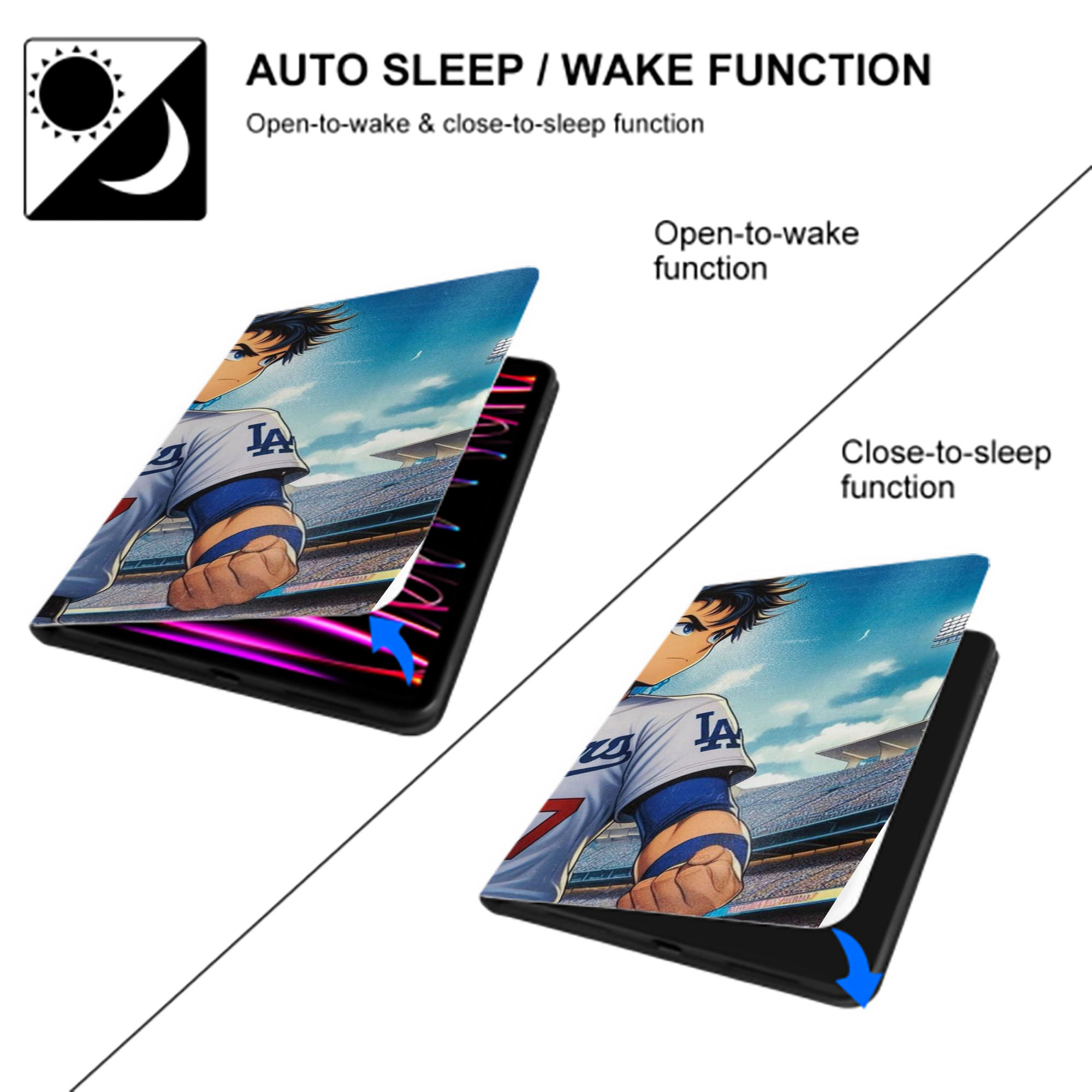  IPad Case Without Pencil Slot – Book-Style Cover With PU Leather & TPU – Slim, Durable, Scratch-Resistant, Full Protection & Easy Access