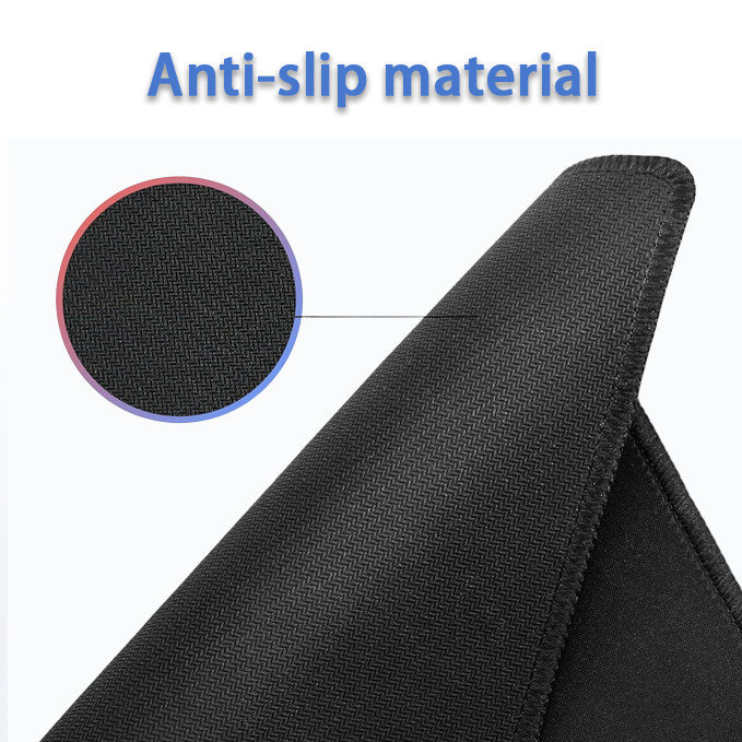  Durable Rubber Mouse Pad With Stitched Edges, Waterproof, Non-Slip Surface, Ultra-Thin Design For Gaming, Office