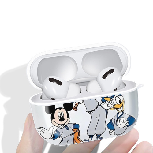  AirPods Pro Hard Case White With Keychain, Durable Flexible PC, Precise Cutouts, Anti-Fingerprint, Yellowing & Scratch Resistant, Full Protection, Washable