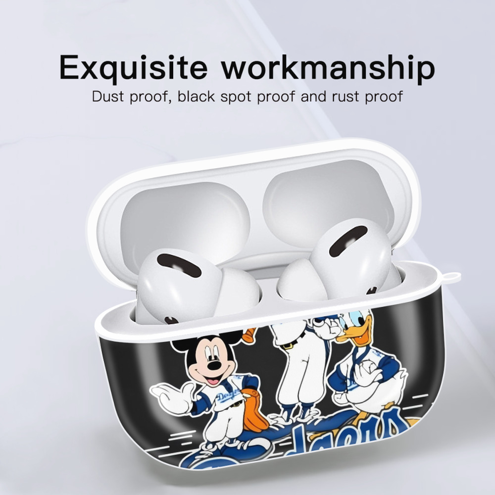  AirPods Pro Hard Case White With Keychain, Durable Flexible PC, Precise Cutouts, Anti-Fingerprint, Yellowing & Scratch Resistant, Full Protection, Washable