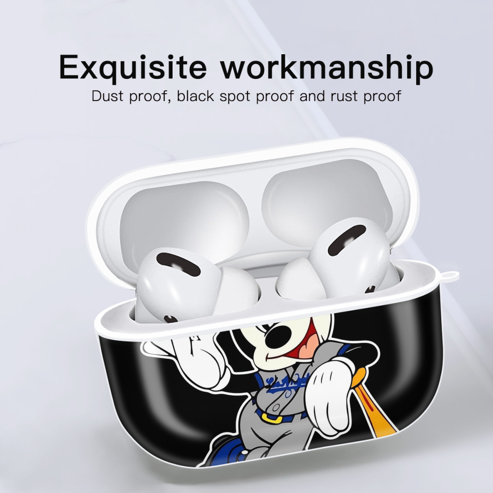  AirPods Pro Hard Case White With Keychain, Durable Flexible PC, Precise Cutouts, Anti-Fingerprint, Yellowing & Scratch Resistant, Full Protection, Washable