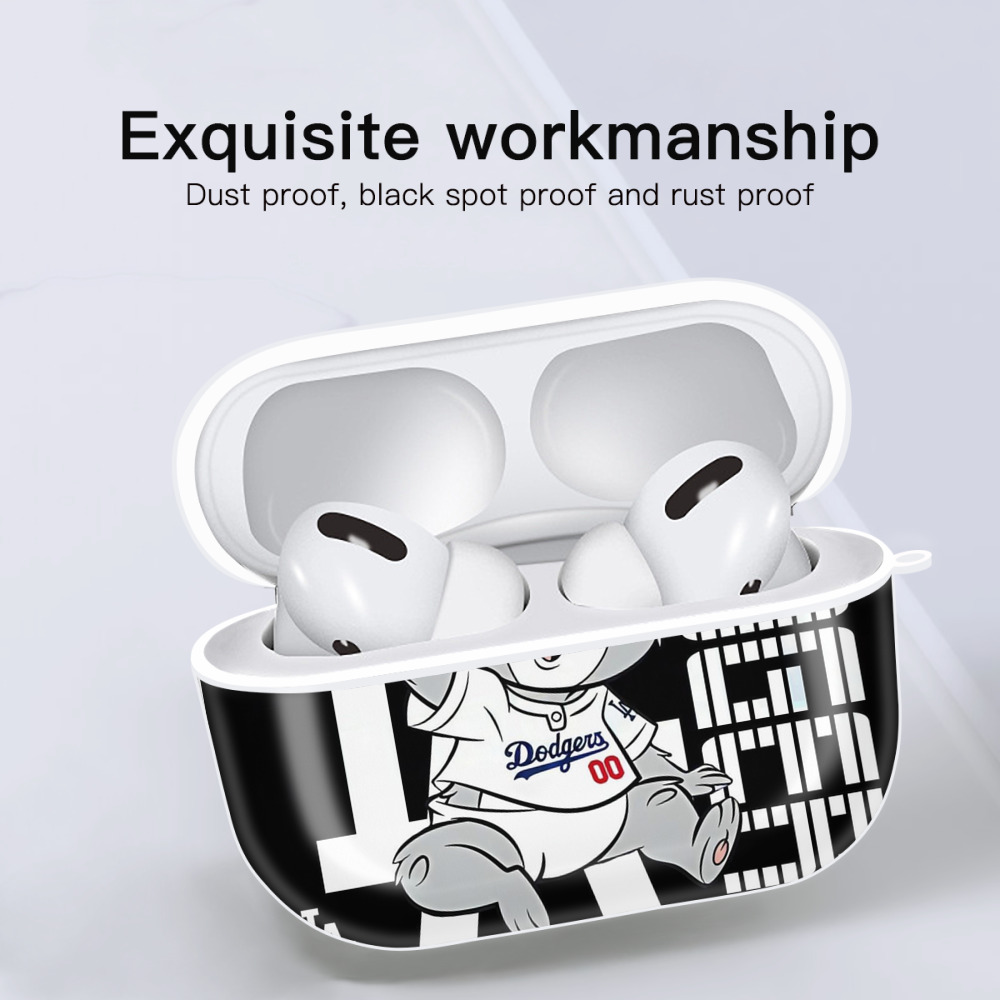  AirPods Pro Hard Case White With Keychain, Durable Flexible PC, Precise Cutouts, Anti-Fingerprint, Yellowing & Scratch Resistant, Full Protection, Washable