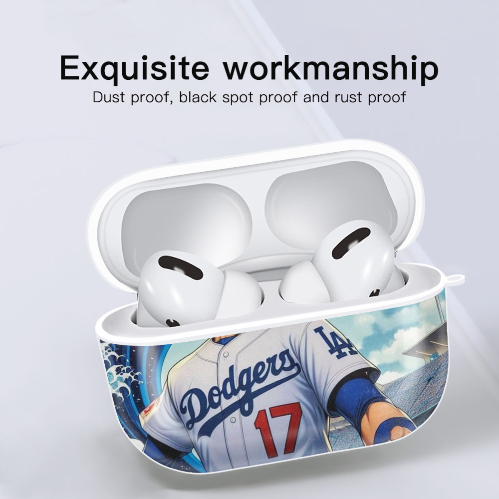  AirPods Pro Hard Case White With Keychain, Durable Flexible PC, Precise Cutouts, Anti-Fingerprint, Yellowing & Scratch Resistant, Full Protection, Washable