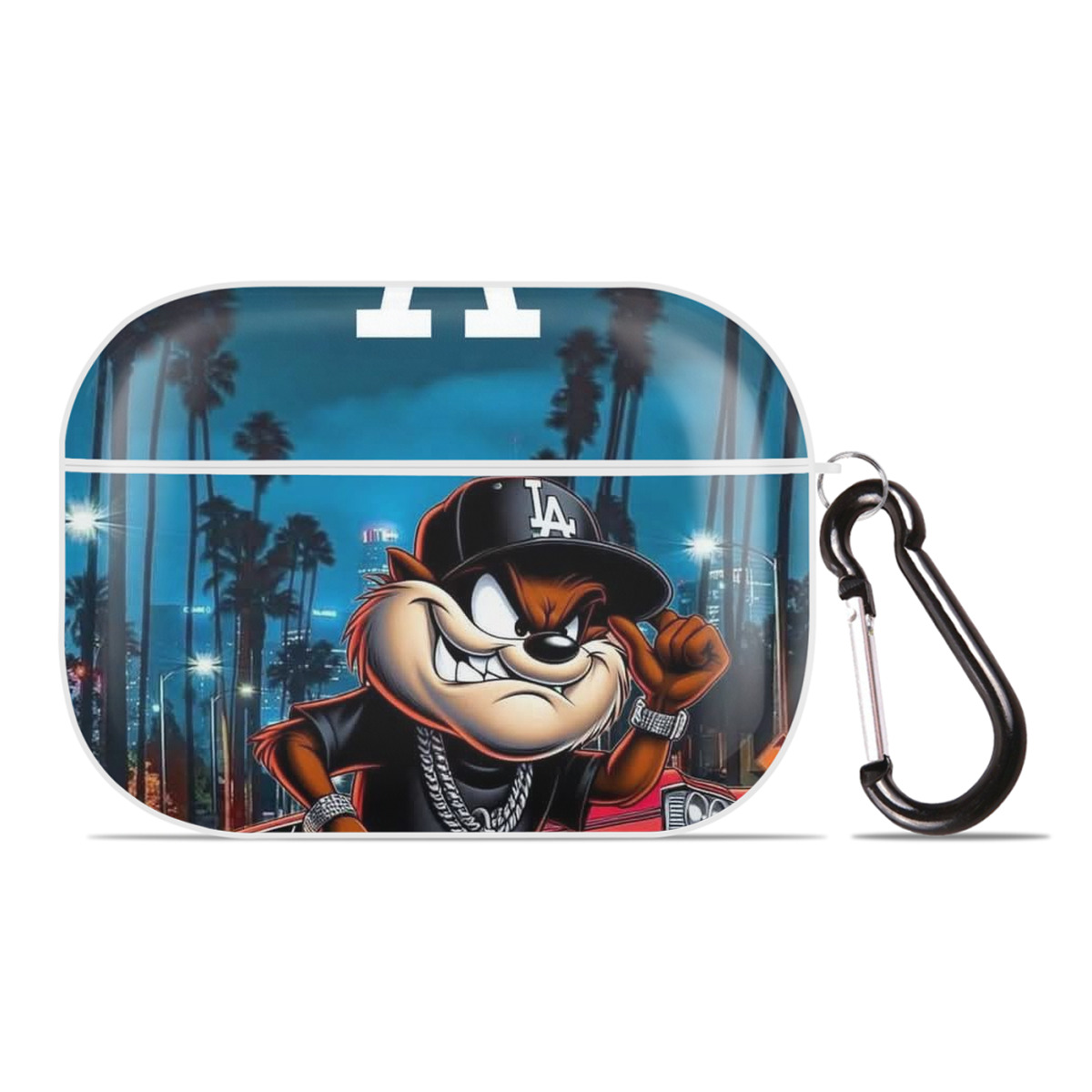  AirPods Pro Hard Case White With Keychain, Durable Flexible PC, Precise Cutouts, Anti-Fingerprint, Yellowing & Scratch Resistant, Full Protection, Washable