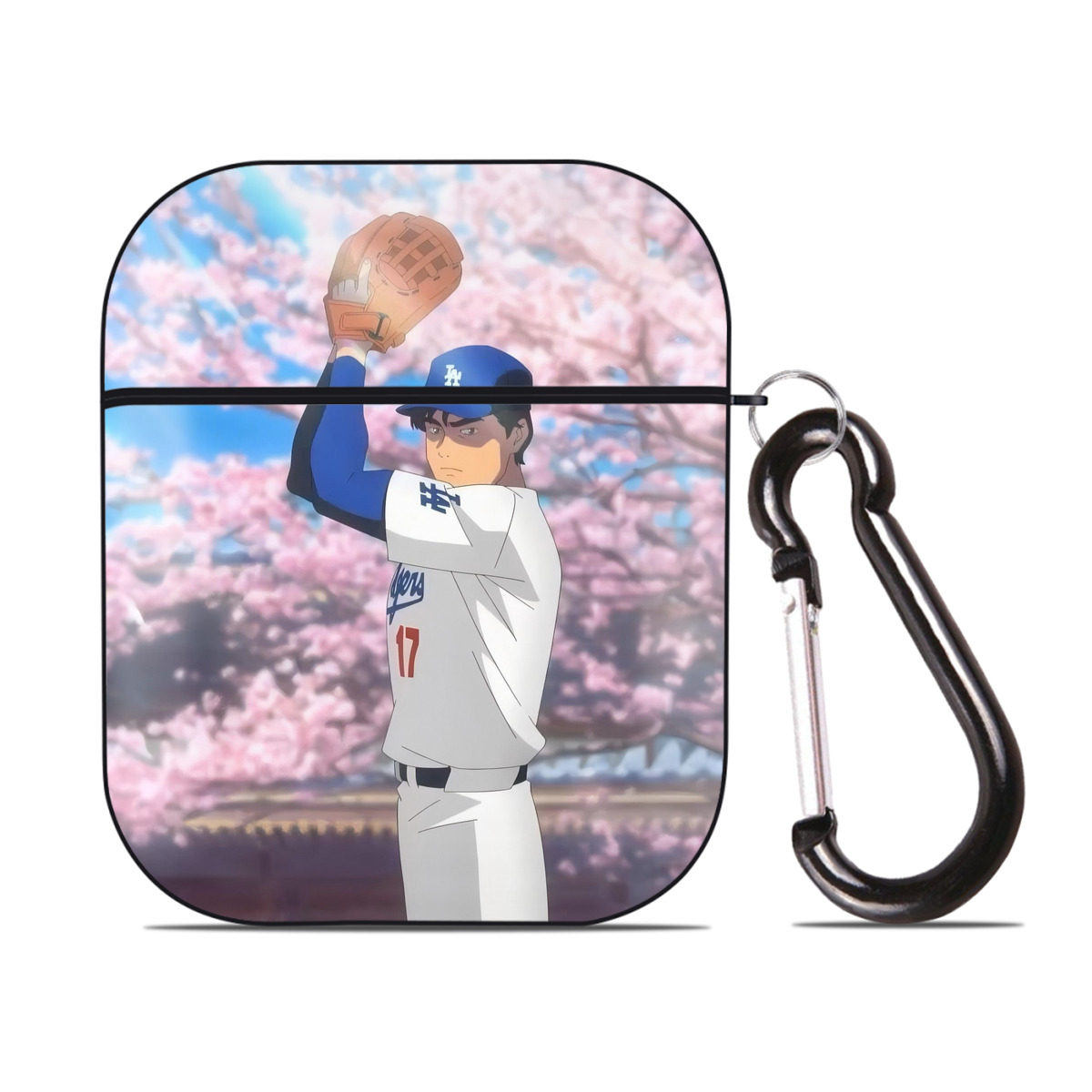  AirPods 2 Case Hard Shell Black, Flexible PC Material, Precise Cutouts, Full Protection, Anti-Fingerprint, Washable, Includes Keychain – Durable & Slim Design