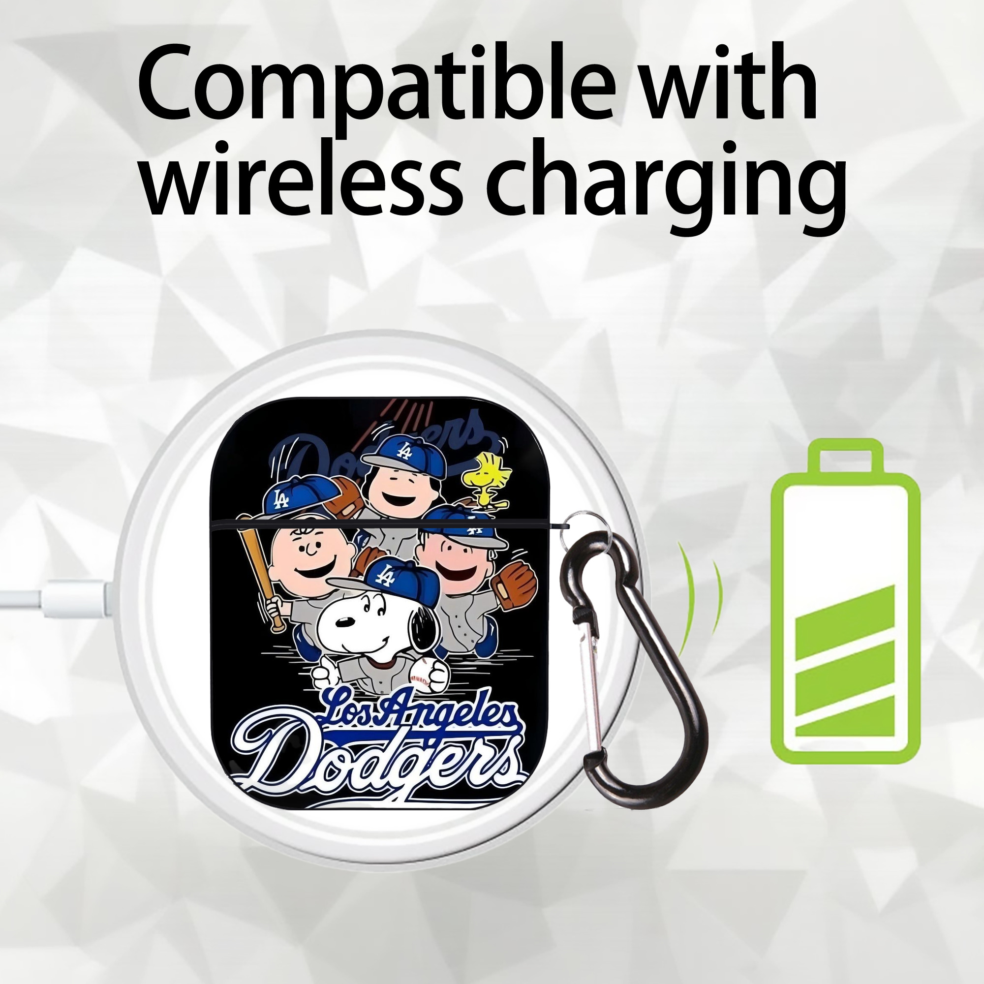  AirPods 2 Case Hard Shell Black, Flexible PC Material, Precise Cutouts, Full Protection, Anti-Fingerprint, Washable, Includes Keychain – Durable & Slim Design