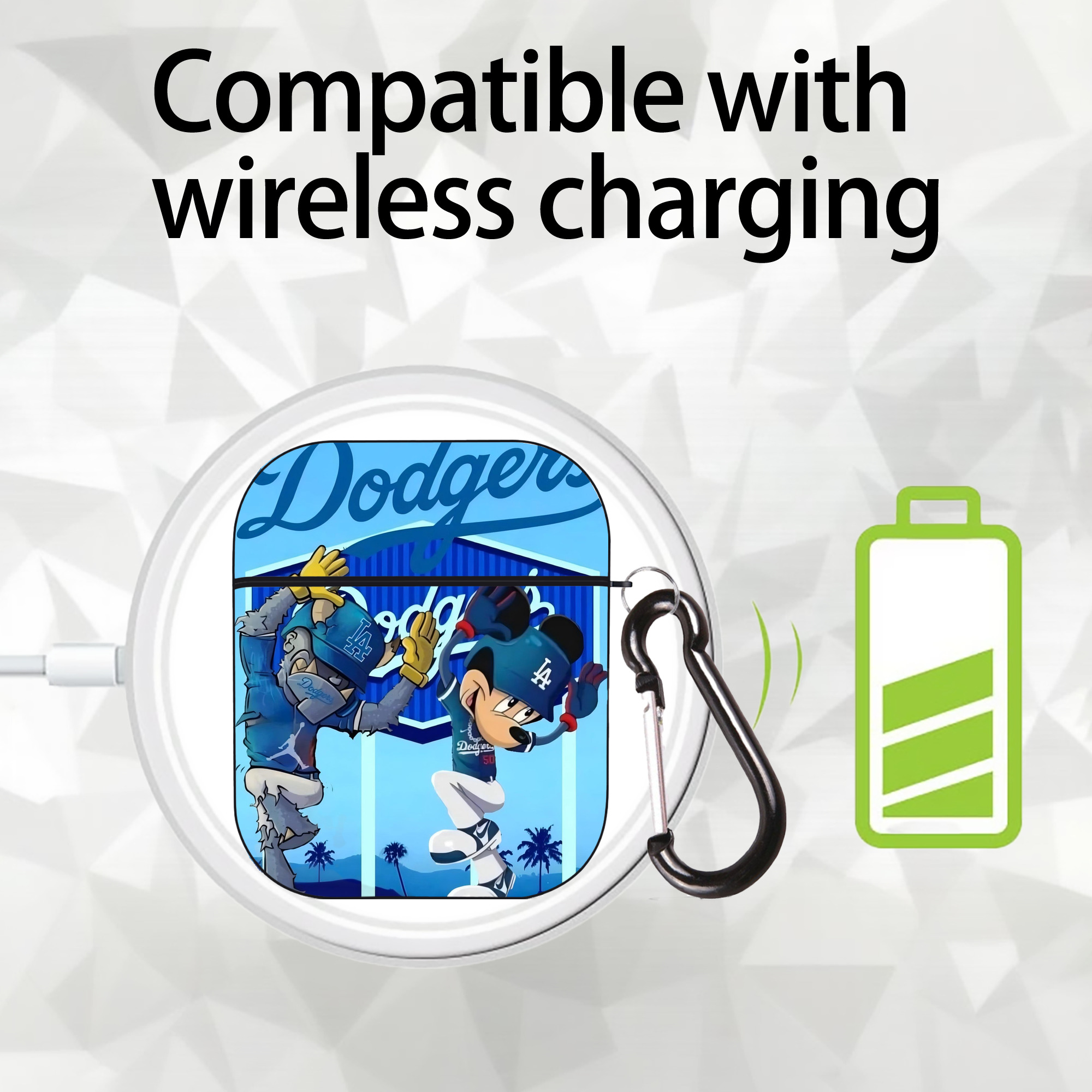  AirPods 2 Case Hard Shell Black, Flexible PC Material, Precise Cutouts, Full Protection, Anti-Fingerprint, Washable, Includes Keychain – Durable & Slim Design