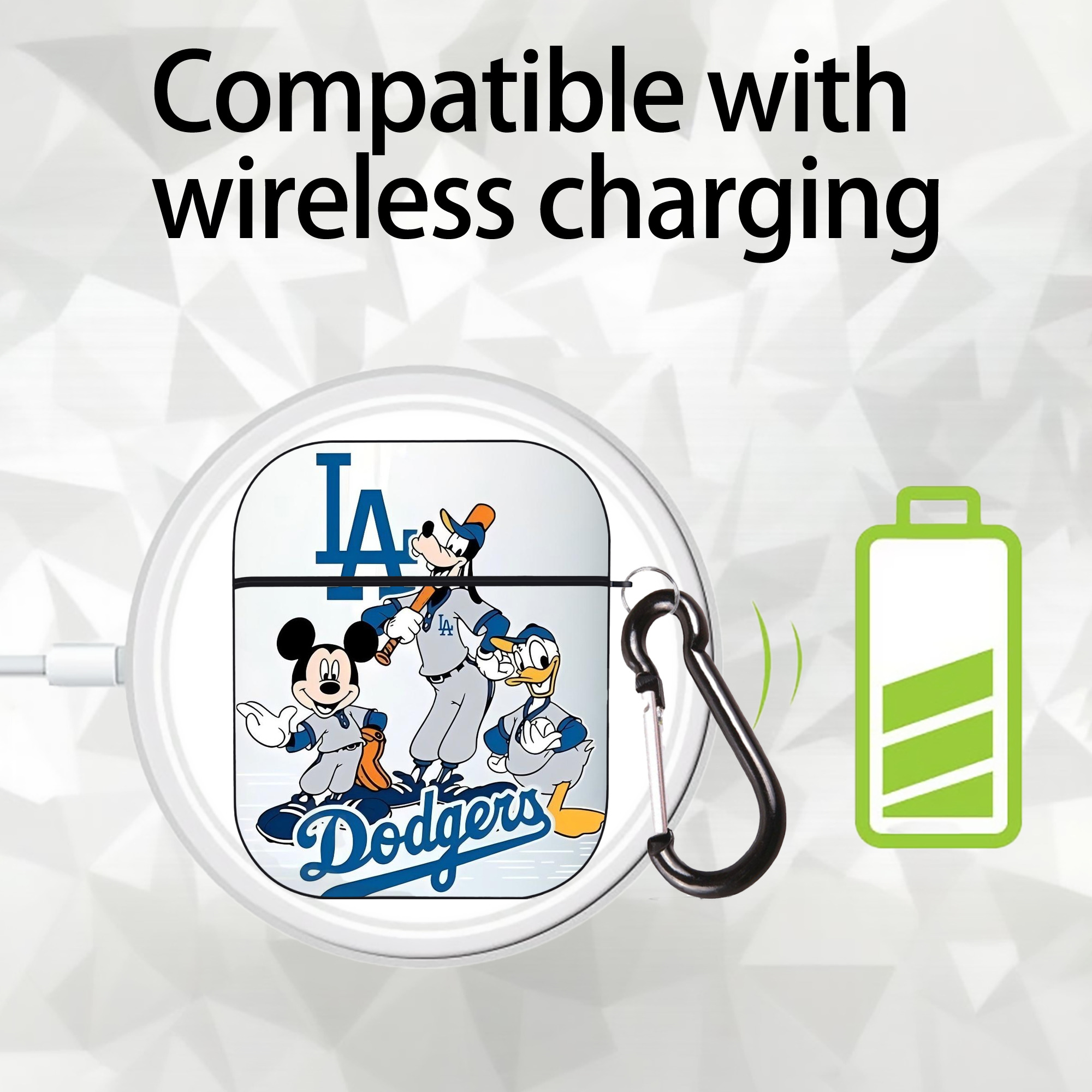  AirPods 2 Case Hard Shell Black, Flexible PC Material, Precise Cutouts, Full Protection, Anti-Fingerprint, Washable, Includes Keychain – Durable & Slim Design