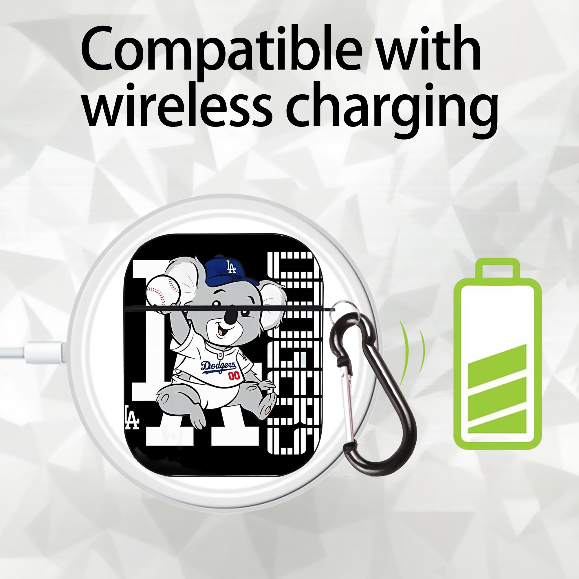  AirPods 2 Case Hard Shell Black, Flexible PC Material, Precise Cutouts, Full Protection, Anti-Fingerprint, Washable, Includes Keychain – Durable & Slim Design