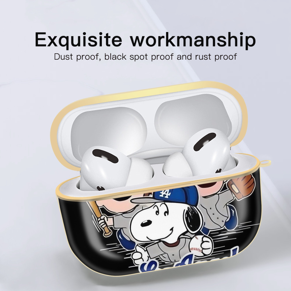  Luxury Gold AirPods Pro Case With Keychain, Flexible PC Material, Full Protection, Precise Cutouts, Anti-Fingerprint, Washable, Durable Design