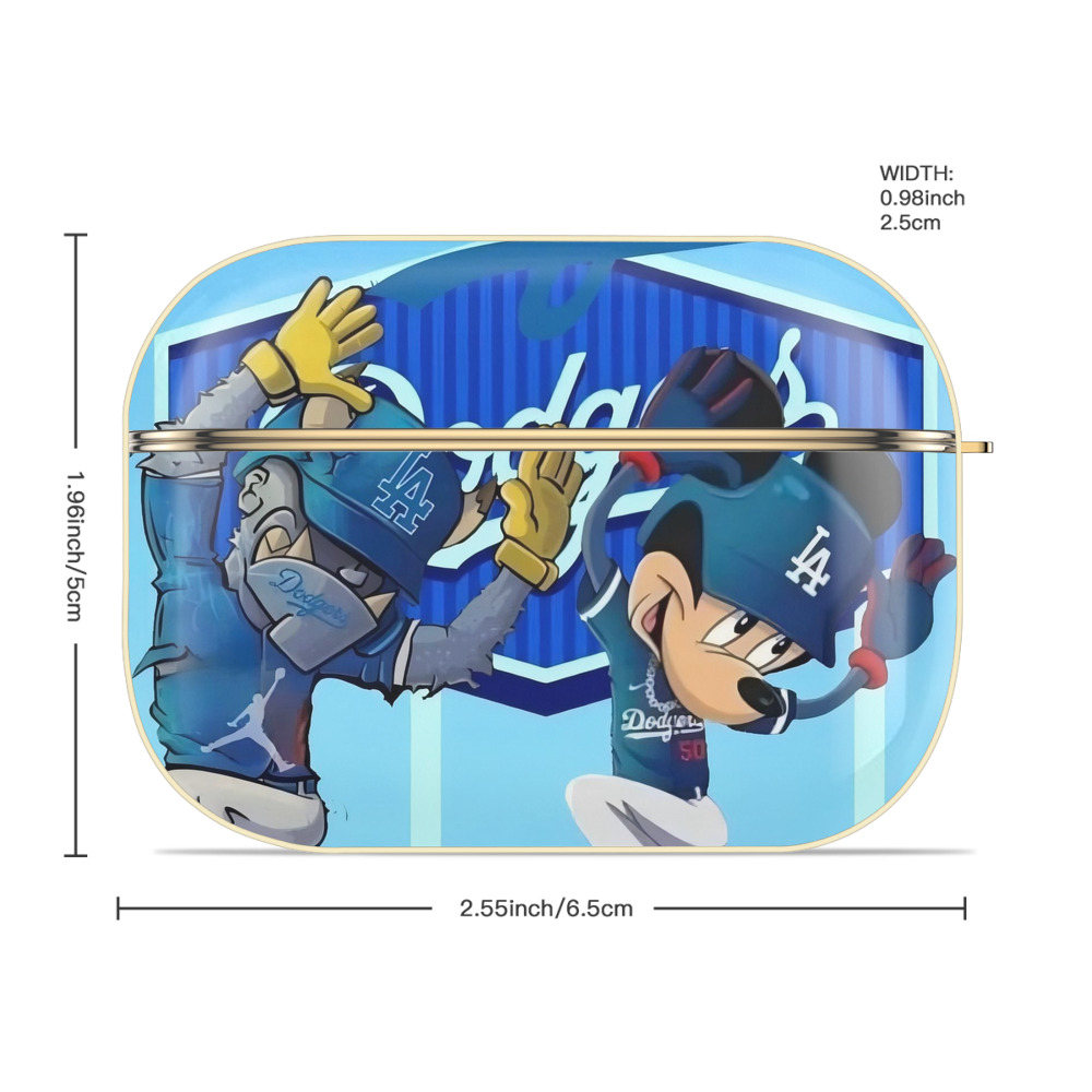  Luxury Gold AirPods Pro Case With Keychain, Flexible PC Material, Full Protection, Precise Cutouts, Anti-Fingerprint, Washable, Durable Design