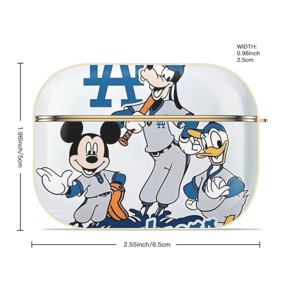  Luxury Gold AirPods Pro Case With Keychain, Flexible PC Material, Full Protection, Precise Cutouts, Anti-Fingerprint, Washable, Durable Design