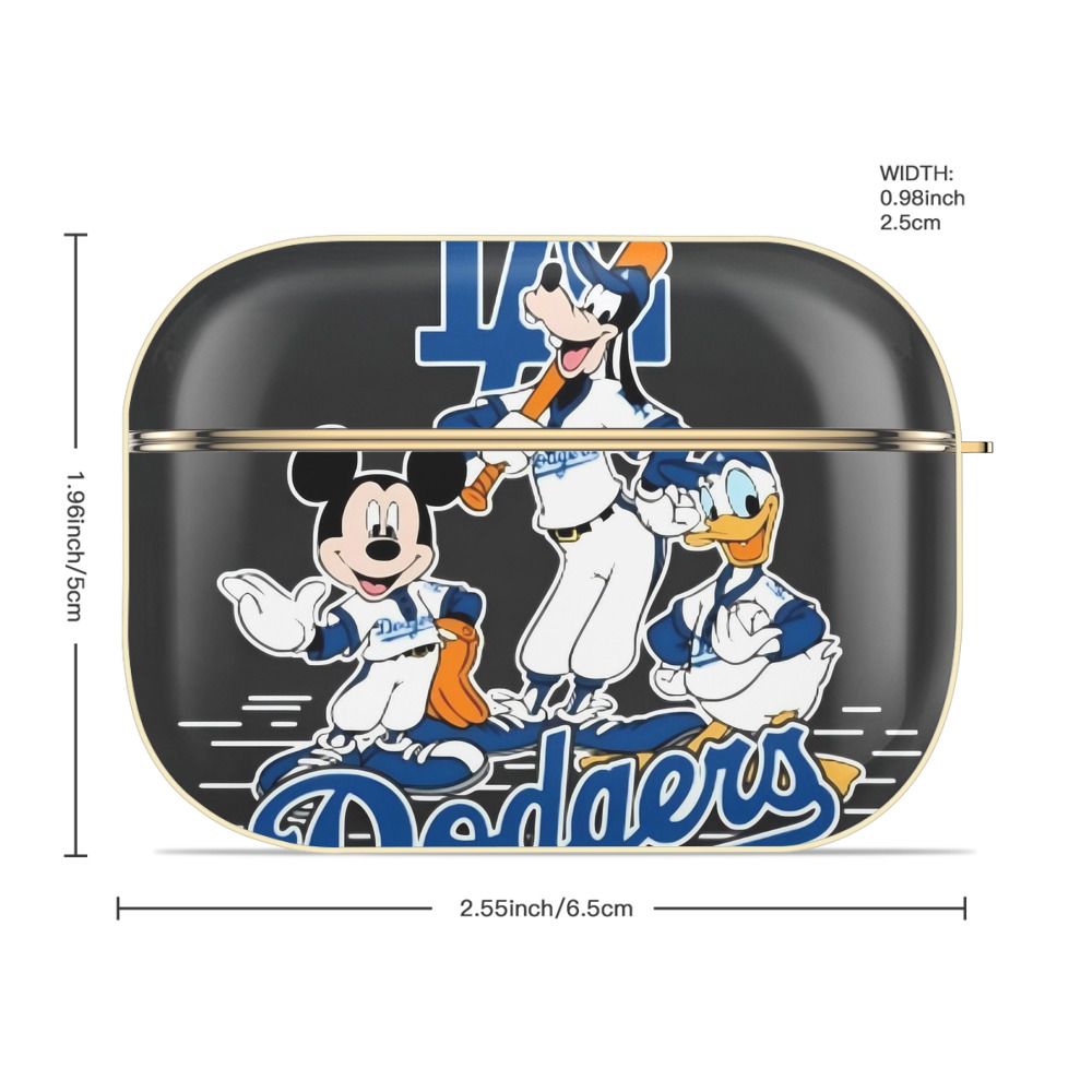  Luxury Gold AirPods Pro Case With Keychain, Flexible PC Material, Full Protection, Precise Cutouts, Anti-Fingerprint, Washable, Durable Design