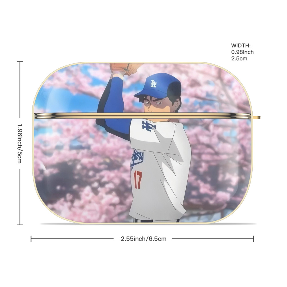  Luxury Gold AirPods Pro Case With Keychain, Flexible PC Material, Full Protection, Precise Cutouts, Anti-Fingerprint, Washable, Durable Design