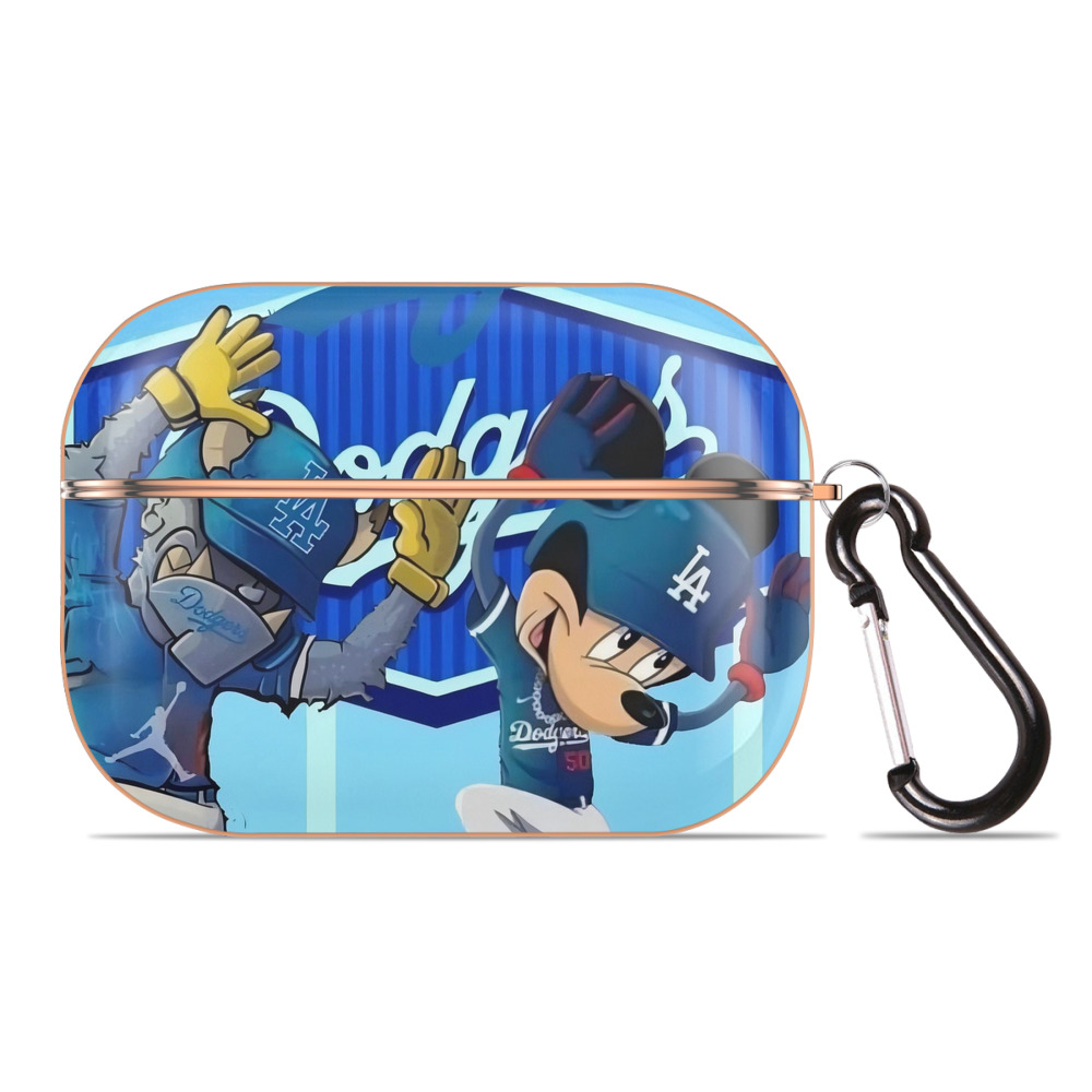  AirPods Pro Protective Case Rose Gold, Flexible PC Material, Precise Fit, Anti-Slip Cover, Full Protection, Fingerprint Resistant, Washable With Keychain